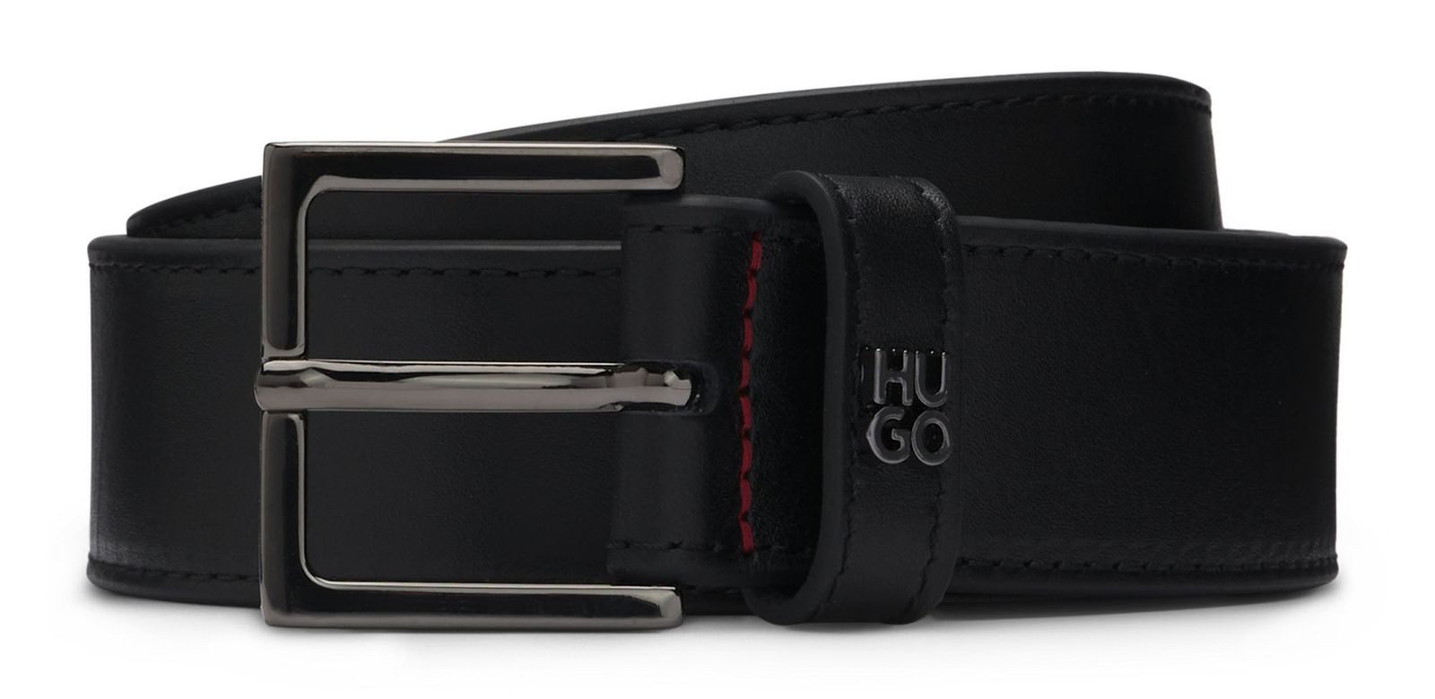 HUGO Ledergürtel Giove-HU-GO-StG Sz35 Leather Belt aus echtem Rindsleder günstig online kaufen