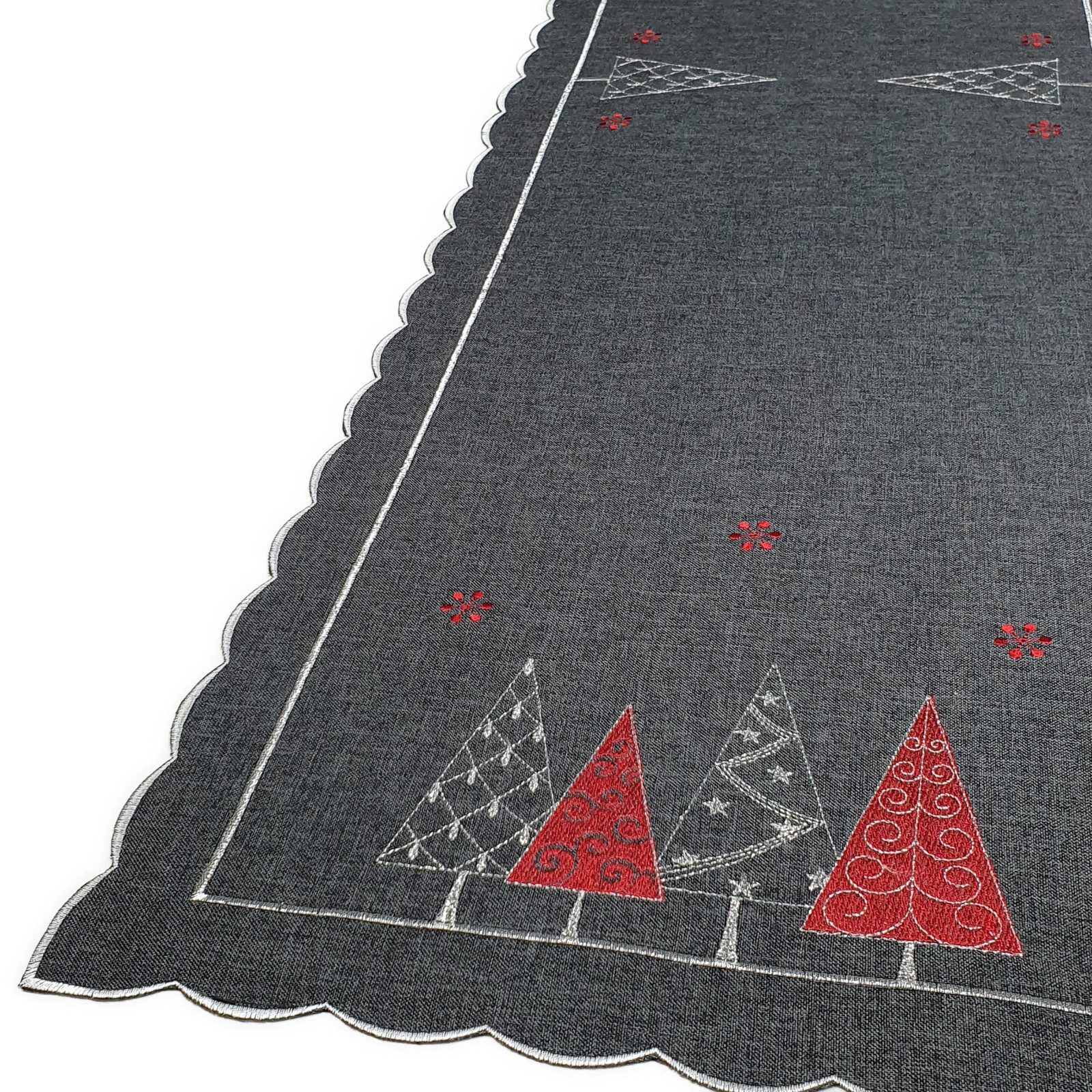 Stoffschmiede Tischläufer / Bestickt / Weihnachten / 40x140cm günstig online kaufen