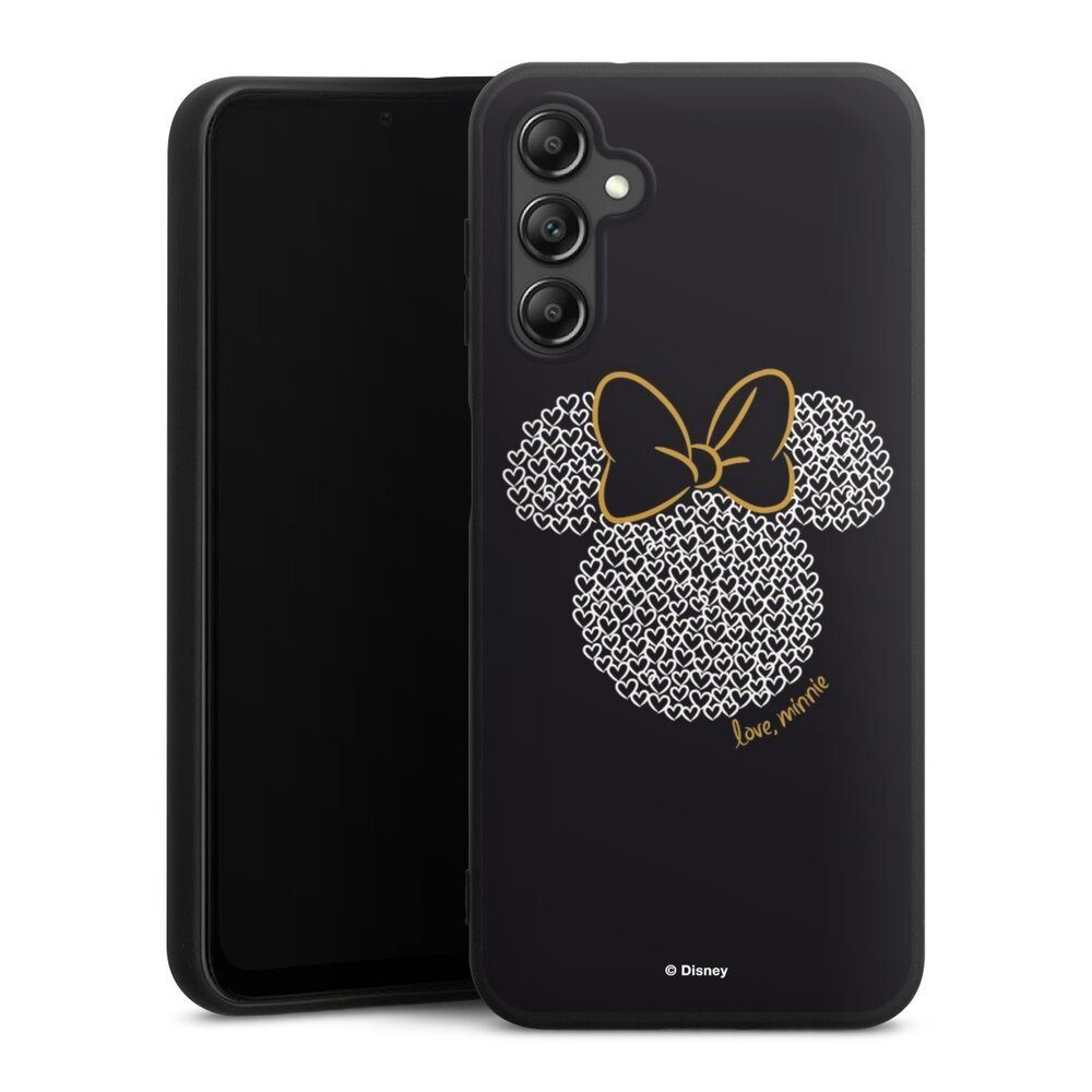 DeinDesign Handyhülle Minnie Mouse Disney Muster Minnie Black and White, Samsung Galaxy A14 5G Silikon Hülle Premium Case Handy Schutzhülle