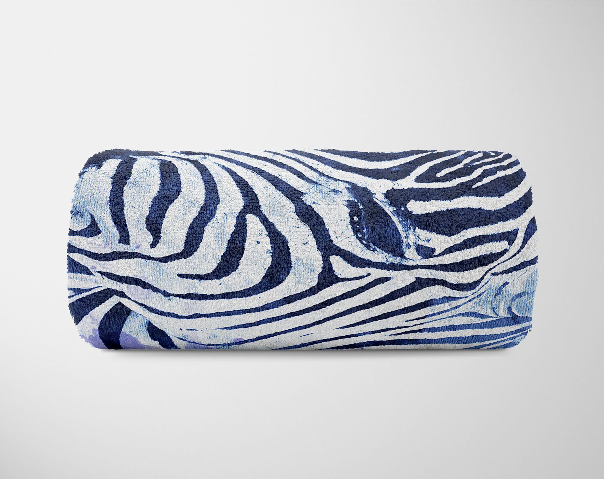 Zebra Serie Handtuch Strandhandtuch Motiv, (1-St), Art Baumwolle-Polyester-Mix Handtuch SplashArt Kunstvoll Handtücher Tier Saunatuch Sinus Kuscheldecke
