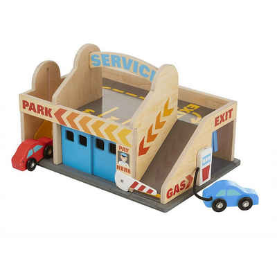 Melissa & Doug Spielzeug-Auto »Parkhaus mit Tankstelle und Waschanlage aus Holz«