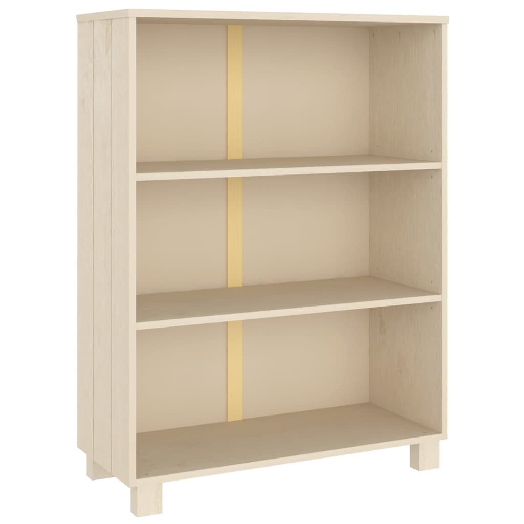 vidaXL Bücherregal Bücherschrank HAMAR Honigbraun 85x35x112 cm Massivholz Kiefer, 1-tlg.