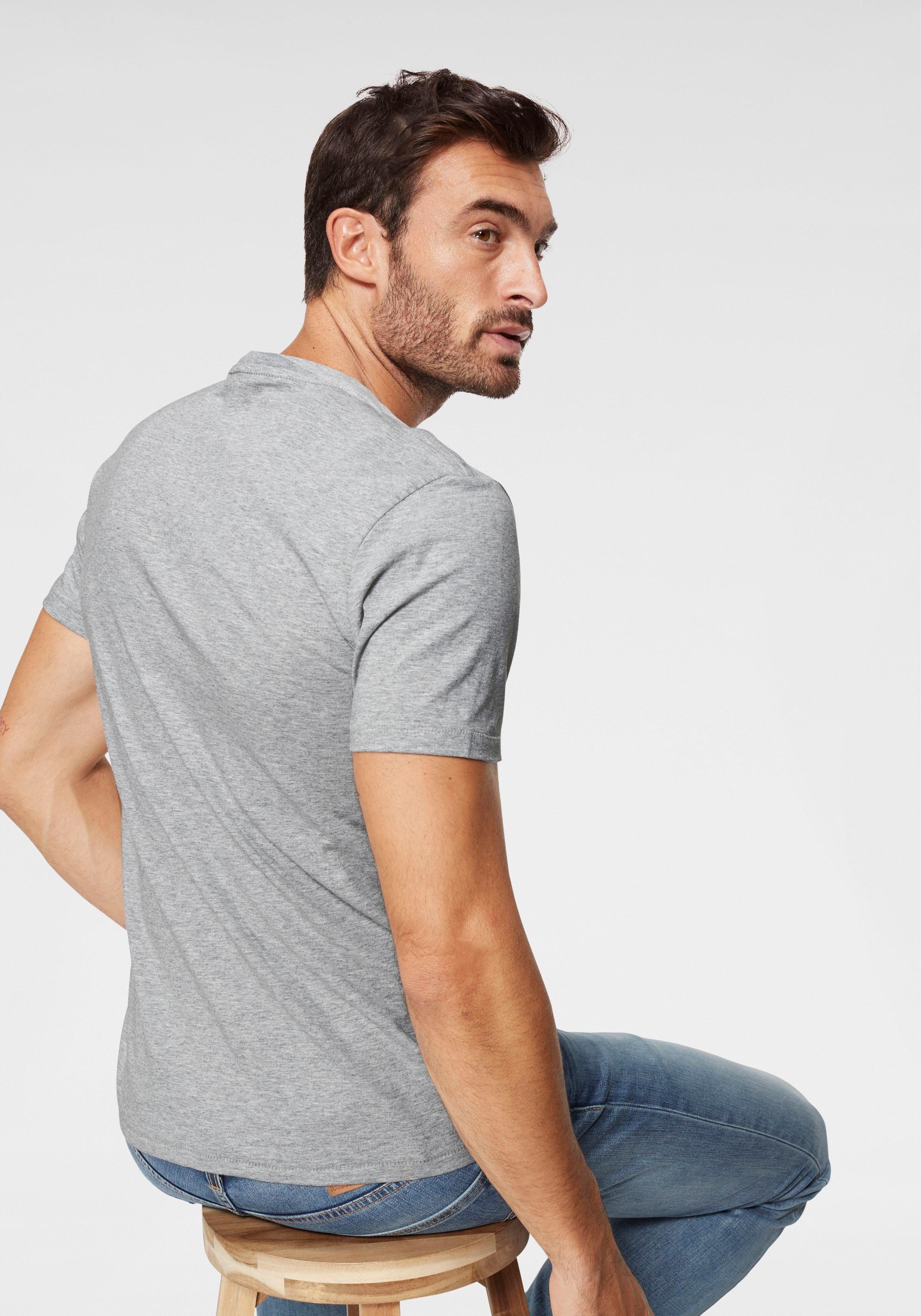 Levi's® T-Shirt mit htr midtone großem grey Logoprint