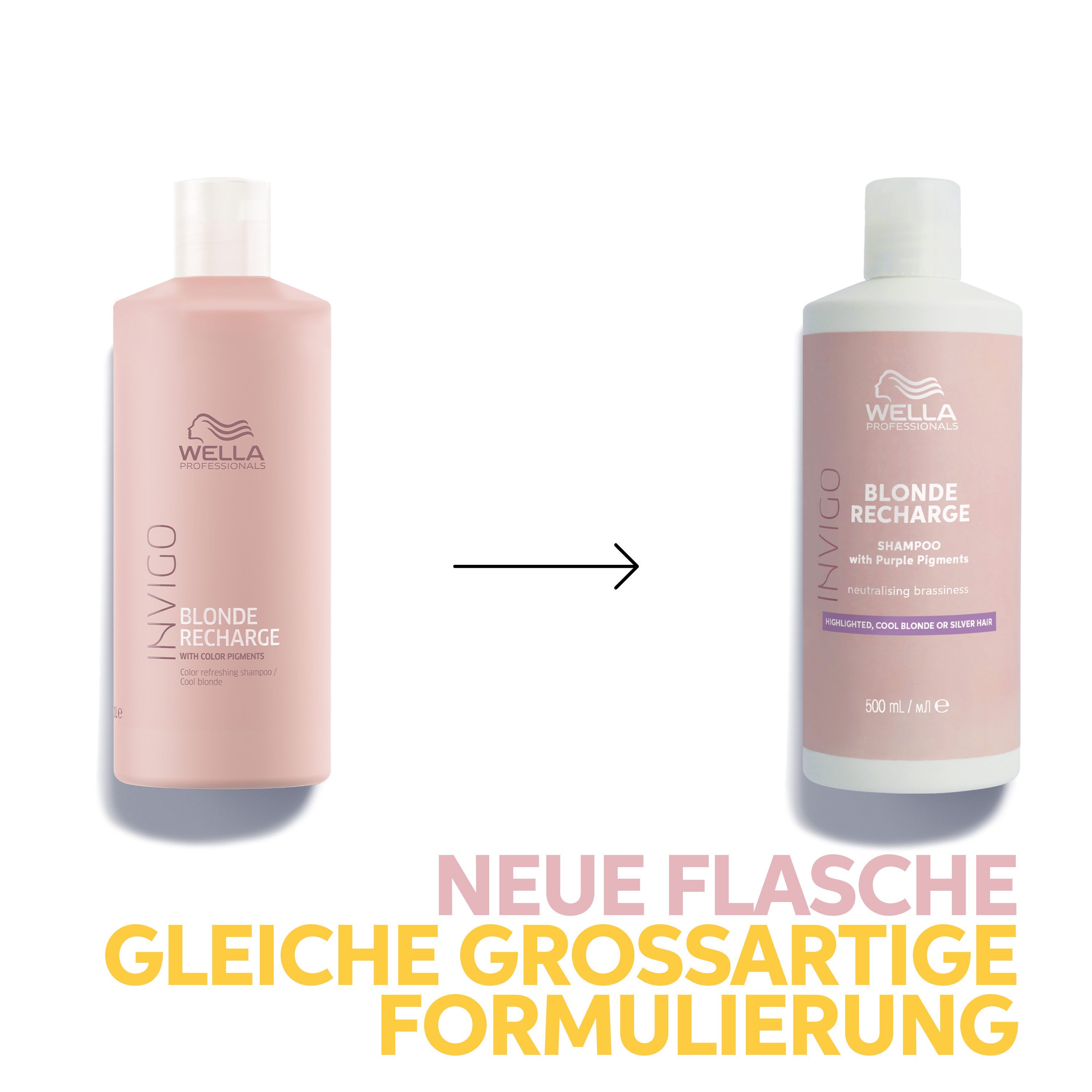 Wella Silbershampoo Invigo Blonde Recharge Shampoo 500 ml, Silbershampoo