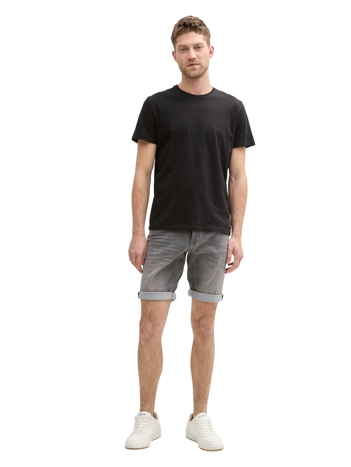 Tom Tailor Herren Jeans Short TTJOSH REGULAR SHORTS Mid Waist Regular Fit - günstig online kaufen