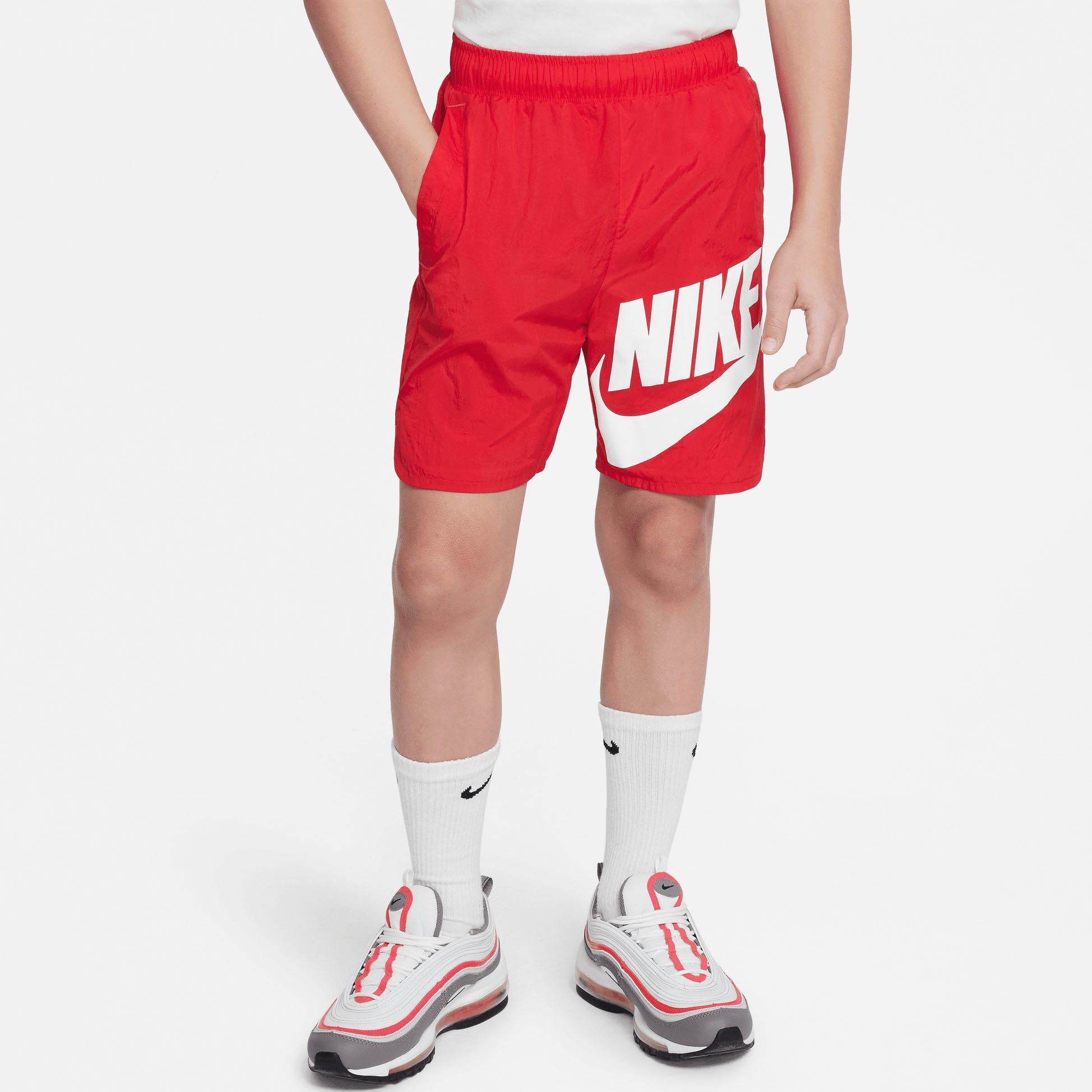 Nike Sportswear Shorts Big Kids' (Boys) Woven Shorts rot