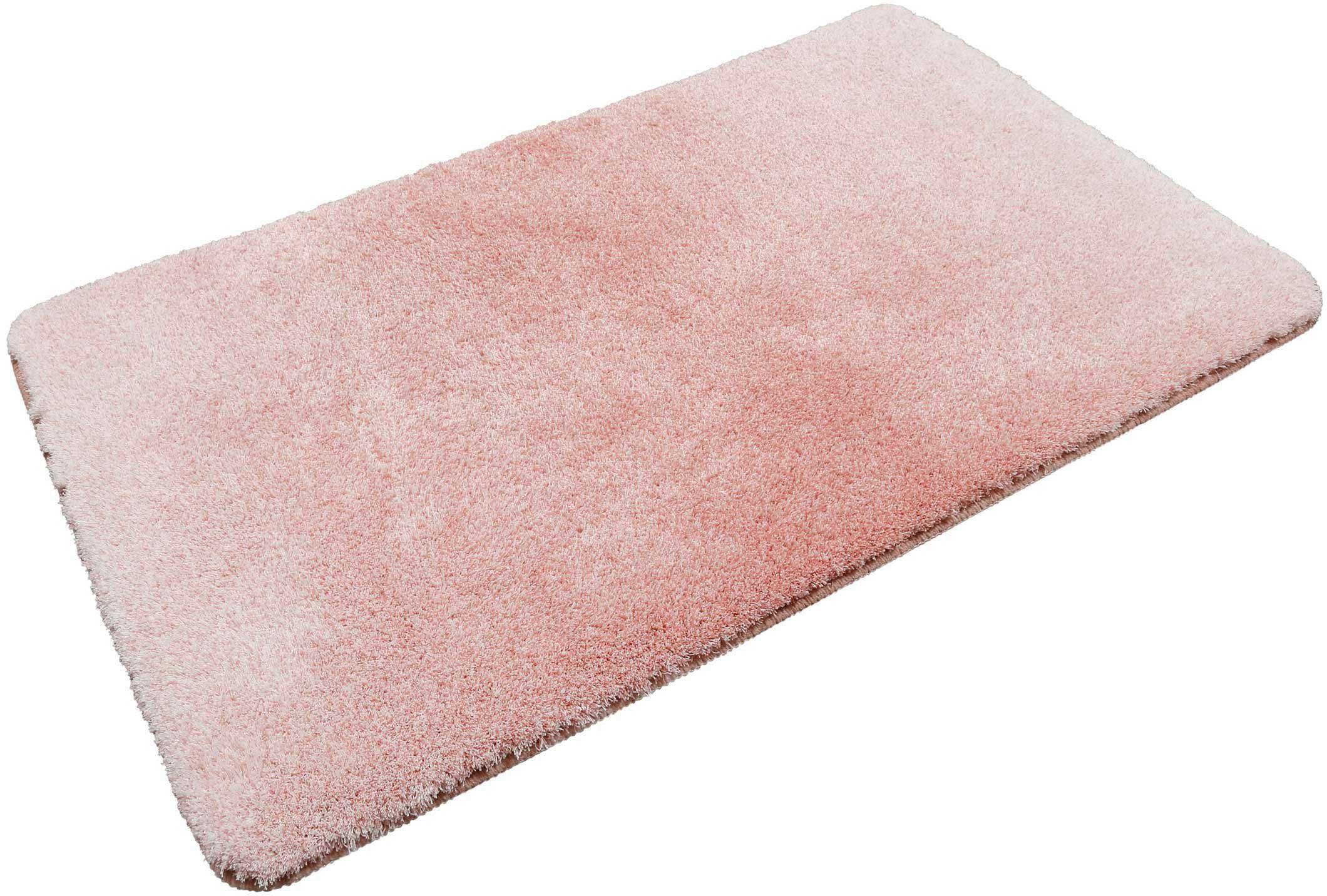 Wecon home Basics Badematte Luuk WB-2705, Höhe 25 mm, rutschhemmend beschichtet, schnell trocknend, fußbodenheizungsgeeignet, Polyester, trendiger Farbverlauf, waschbar, weicher Badezimmerteppich