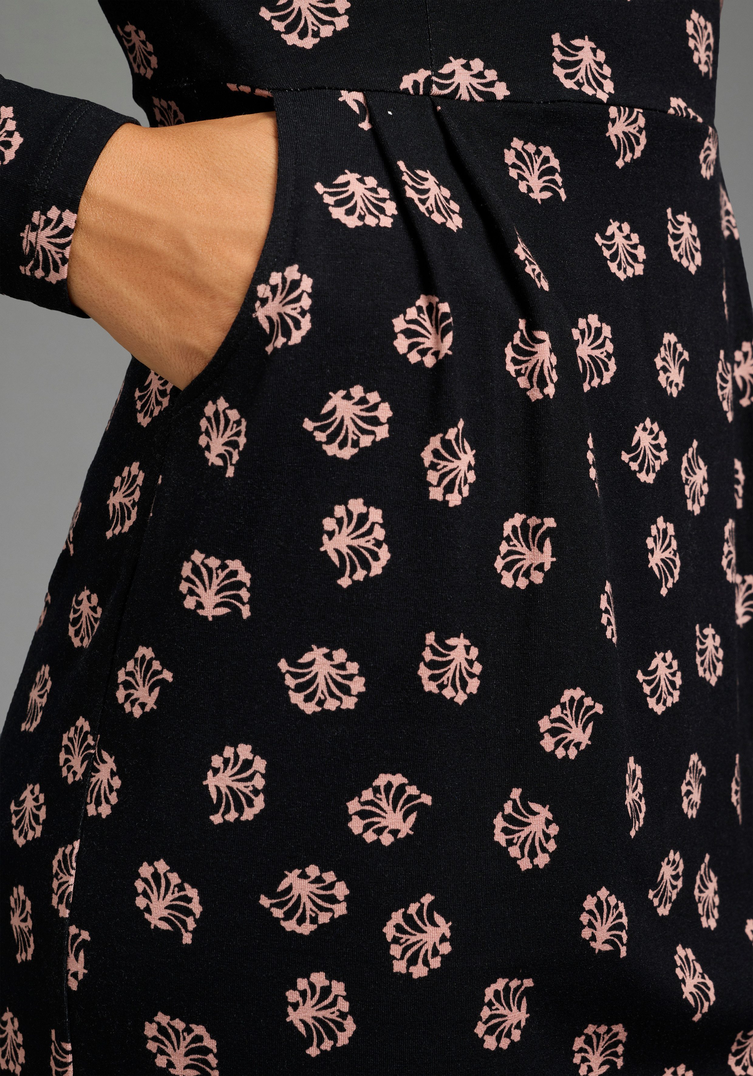 Laura Scott Jerseykleid aus elastischer Viskosemischung, figurbetonte Passform