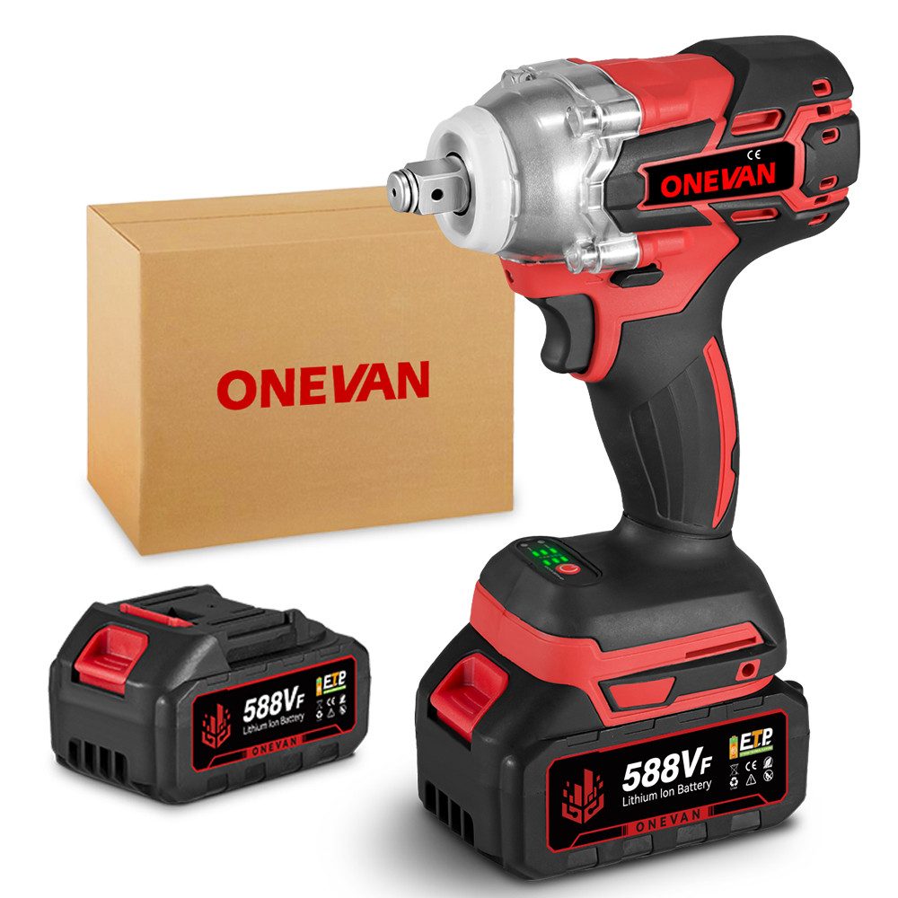 ONEVAN Akku-Schlagschrauber 520 Nm Bürstenlos 1/2" günstig online kaufen