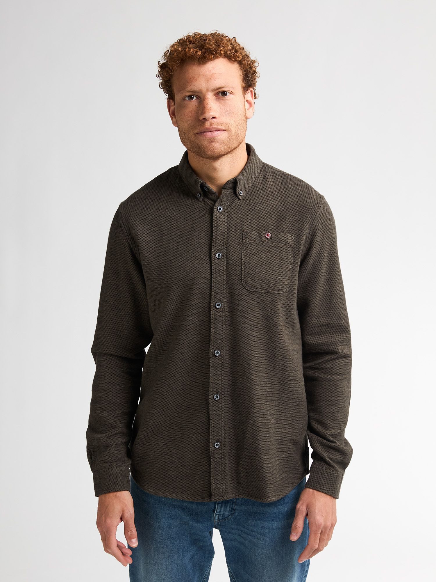 Petrol Industries Langarmhemd Men Shirt Long Sleeve Uni