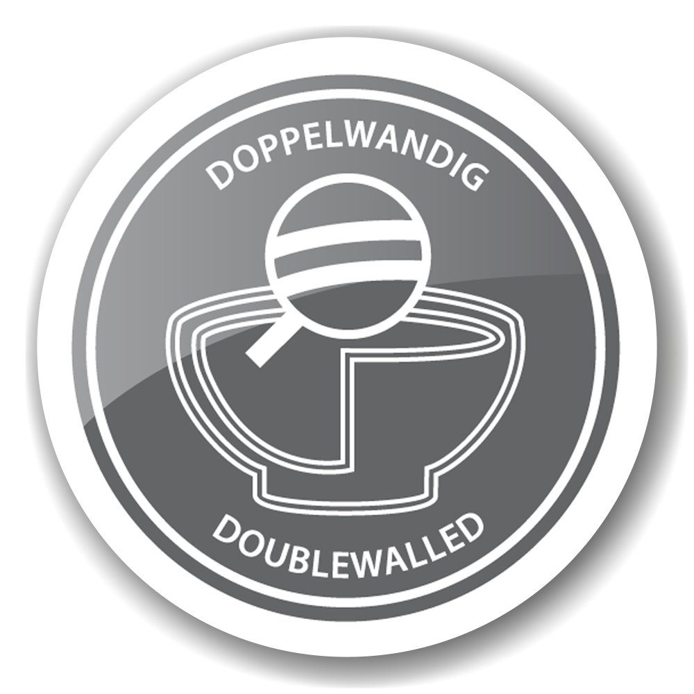 EDZARD Sektkühler Bruno, Doppelwandig, Edelstahl, innen gemustert, hochglanzpoliert, Ø 43 cm