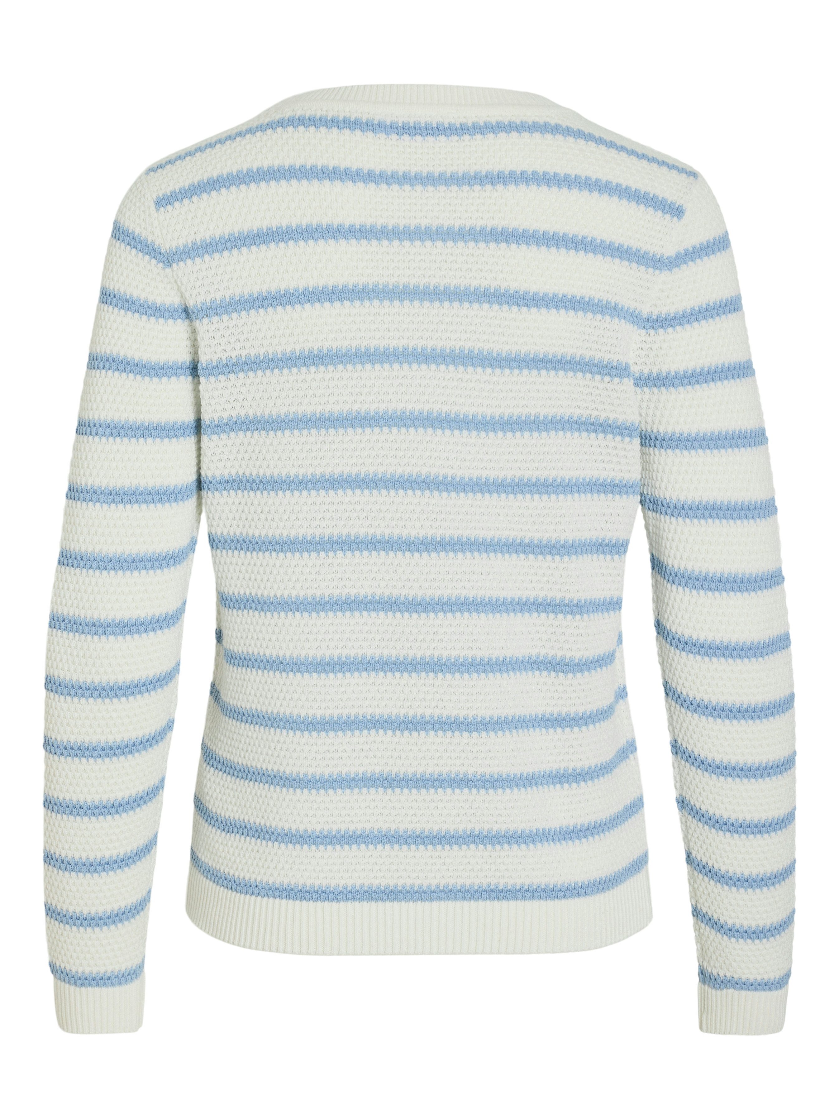 Vila Rundhalspullover VIDALO O-NECK L/S STRIPE KNIT TOP- NOOS günstig online kaufen