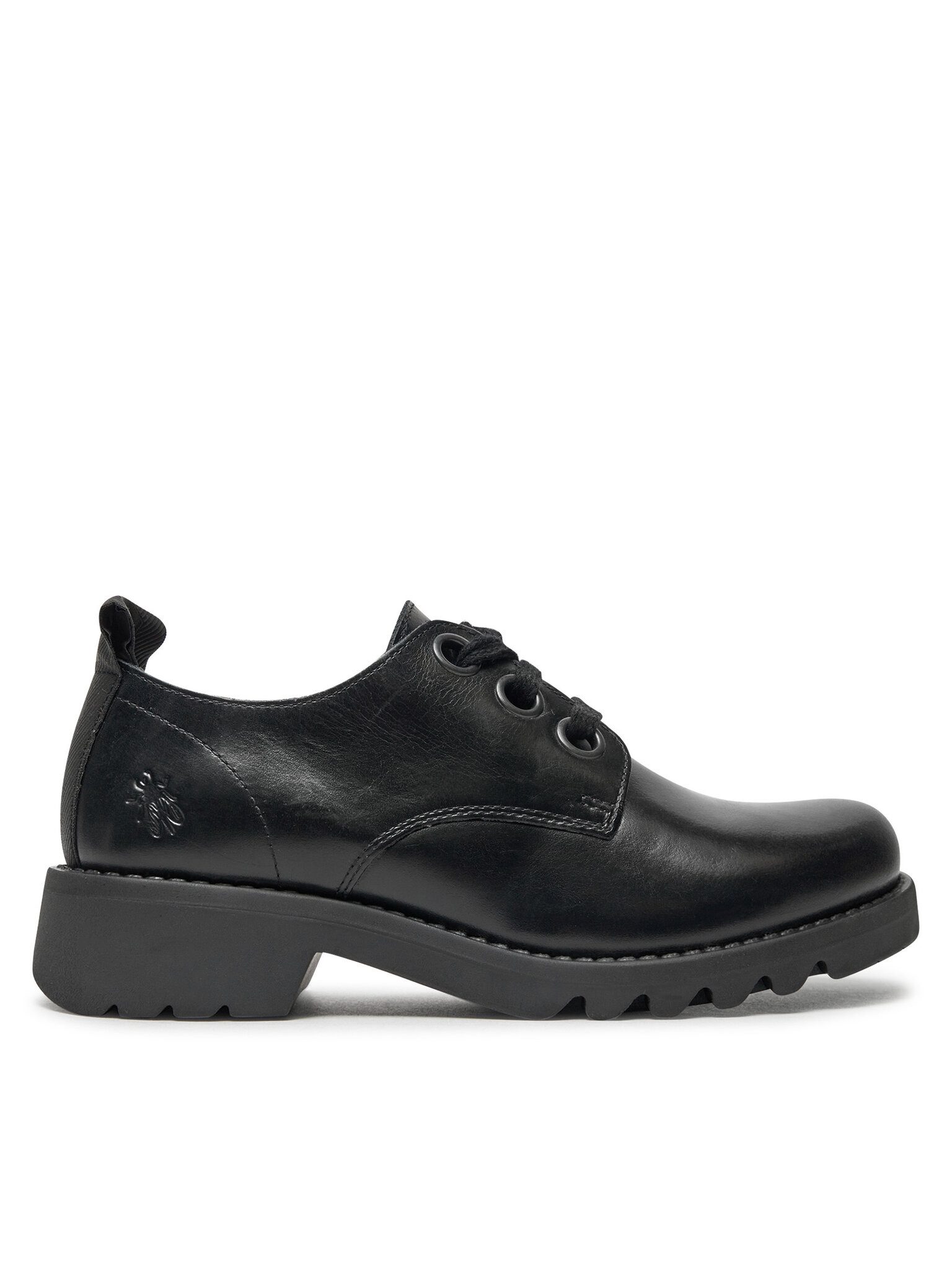 Fly London Halbschuhe Rudafly P144538023 Schwarz Schnürschuh