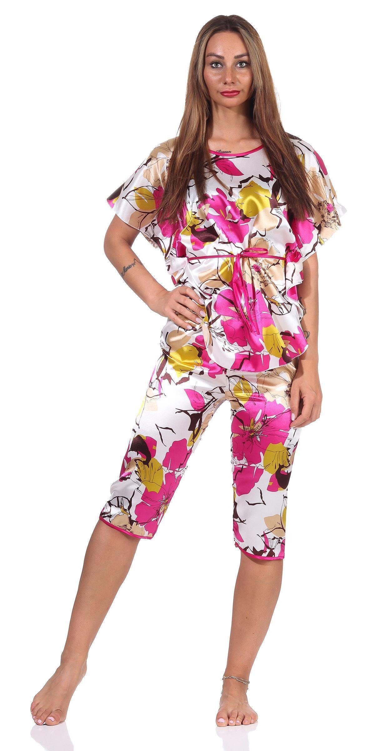 EloModa Pyjama »Damen Satin Pyjama-Set 2 teiliger Schlafanzug« (2 tlg)  online kaufen | OTTO