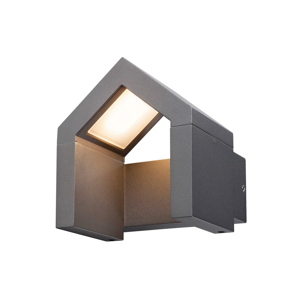 SLV Außen-Wandleuchte LED Wandaufbauleuchte Rascali in Anthrazit 8W 330lm IP54, LED