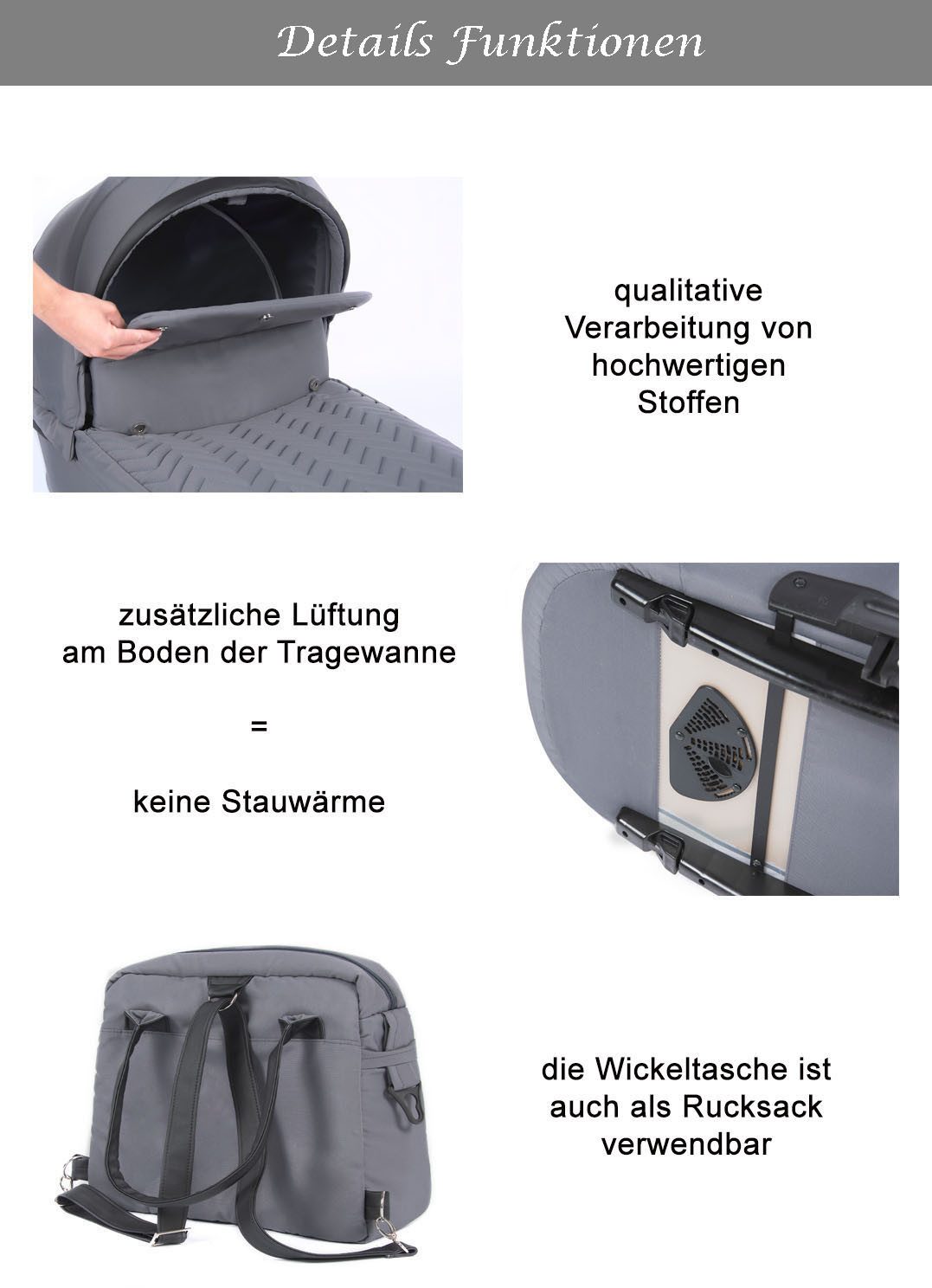 Coletto Kombi-Kinderwagen Dante 2 in 1 inkl. Sportsitz und umfangreichen Zubehör in 12 Designs