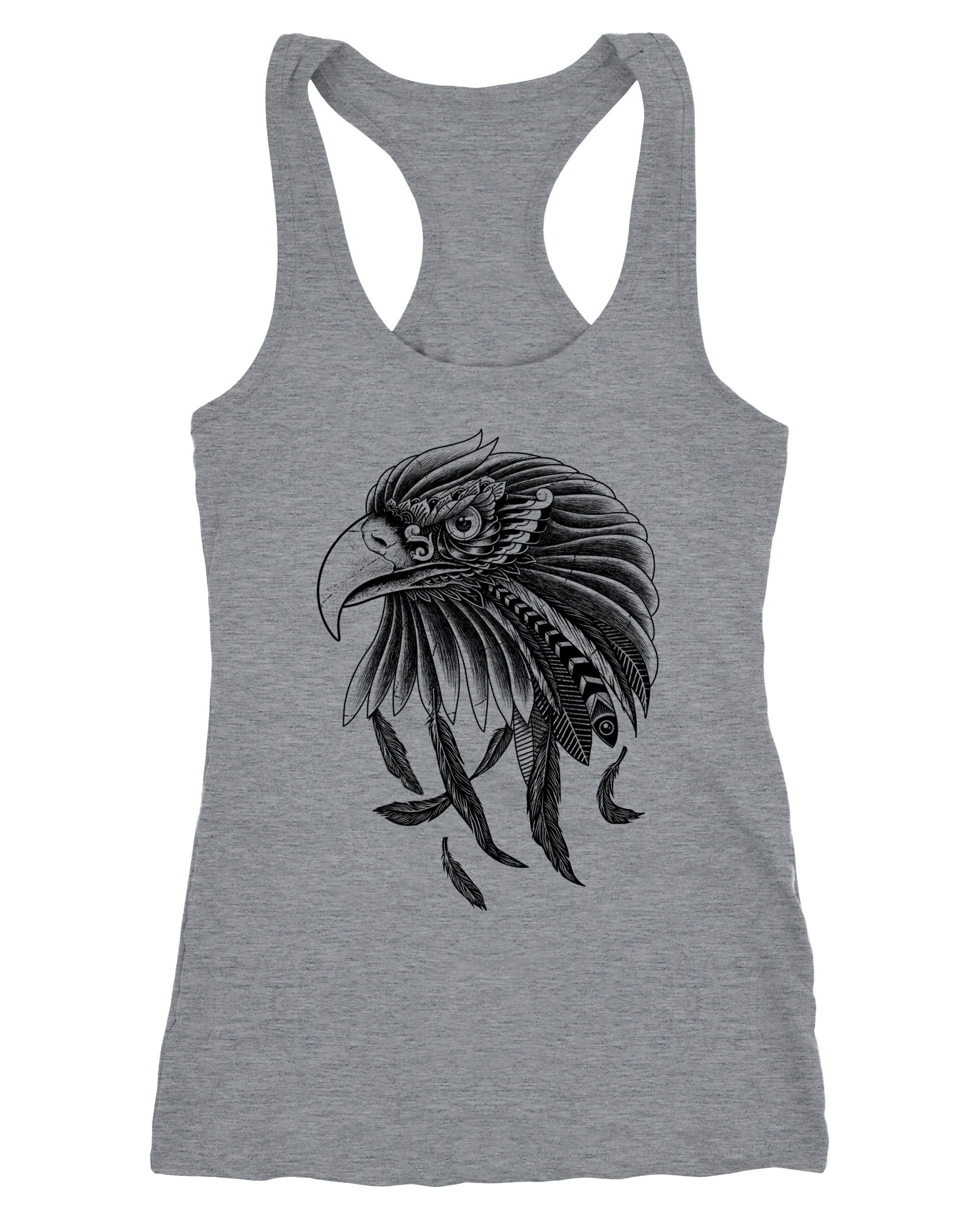 Neverless Tanktop Damen Tank-Top Adler Motiv Racerback Neverless®