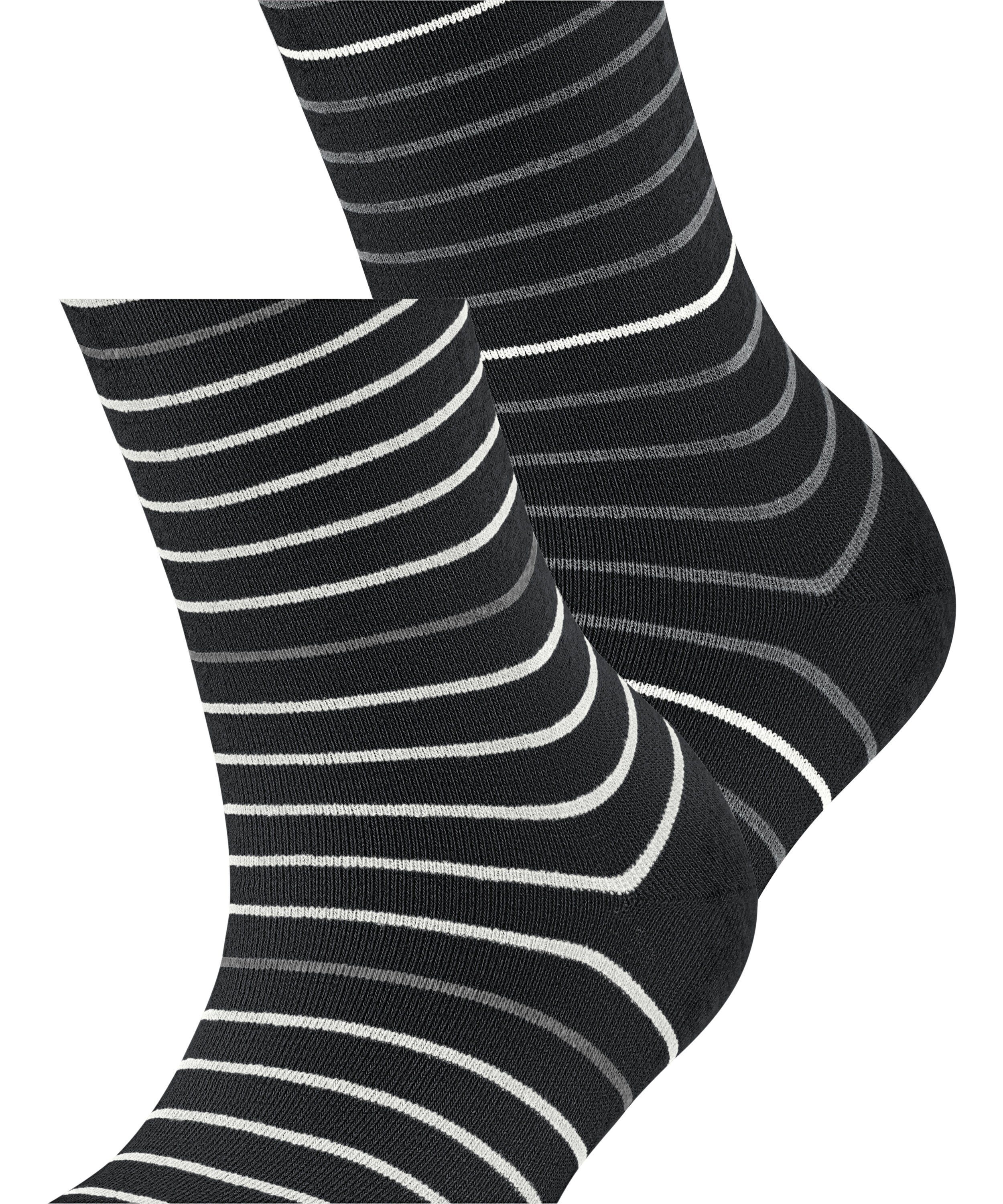 Esprit Socken Fine Stripe 2-Pack black (2-Paar) (3000)
