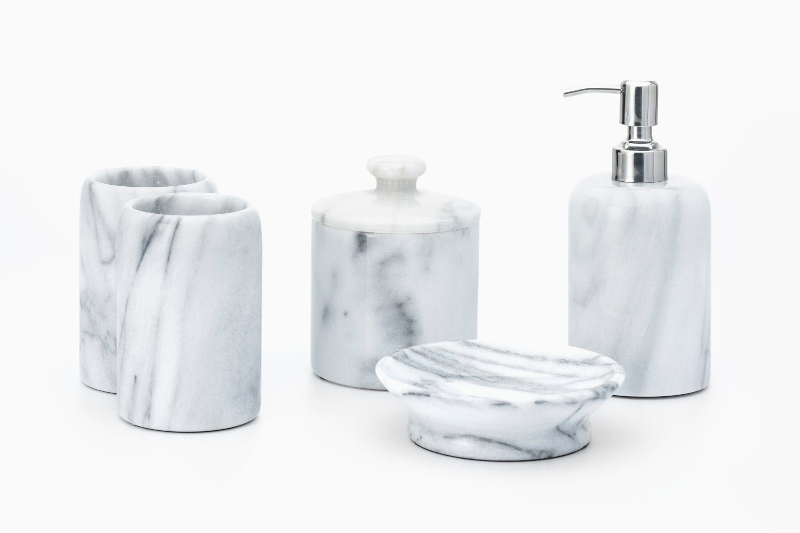 houseproud Badaccessoire-Set Gloss Marble Badset, 5 tlg.