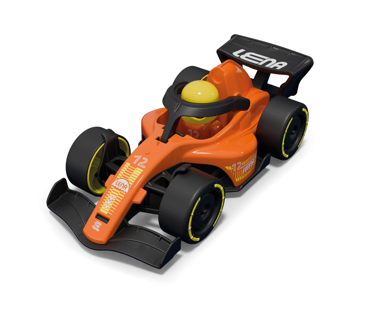 Lena® Spielzeug-Rennwagen Formel Rennwagen, orange, Made in Europe