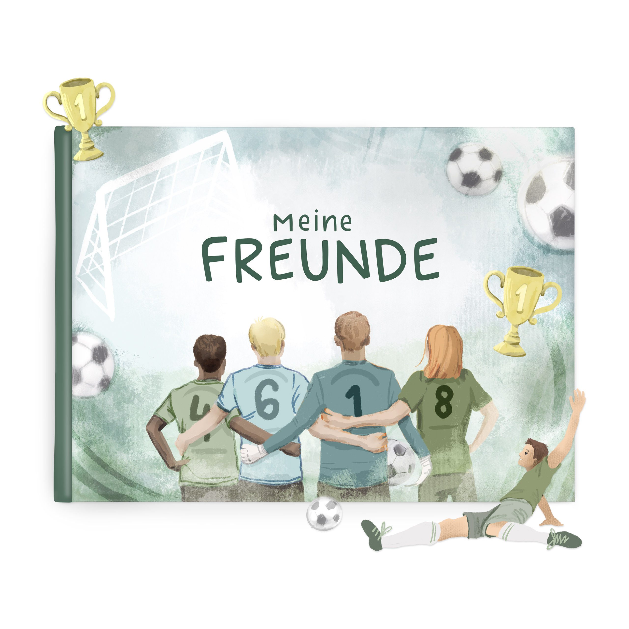 mintkind Freundebuch Freundebuch Grundschule - Erinnerungsbuch für Jungen 80 Seiten