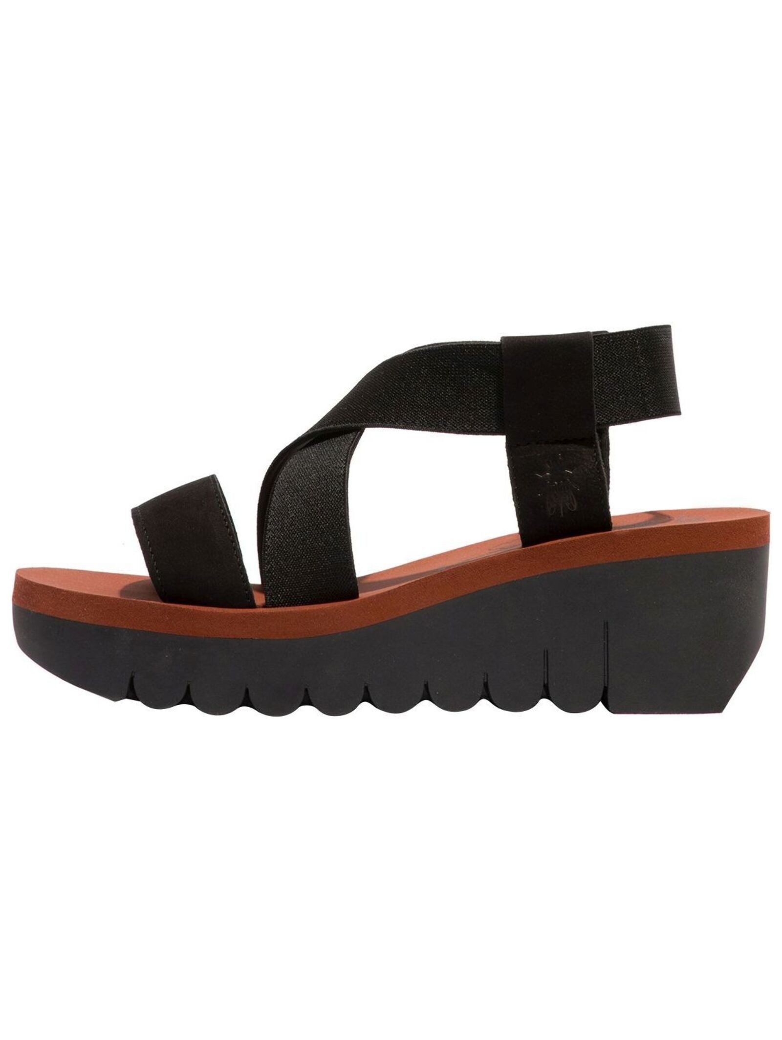 Fly London Fly London Sandalen Leder/Textil Keilsandalette