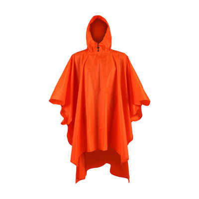 hemmy Fashion Regenponcho Regenjacke "wasserdicht" Einheitsgröße Regenschutz mit Kapuze und Beutel für's Camping Wandern Reiten Angeln