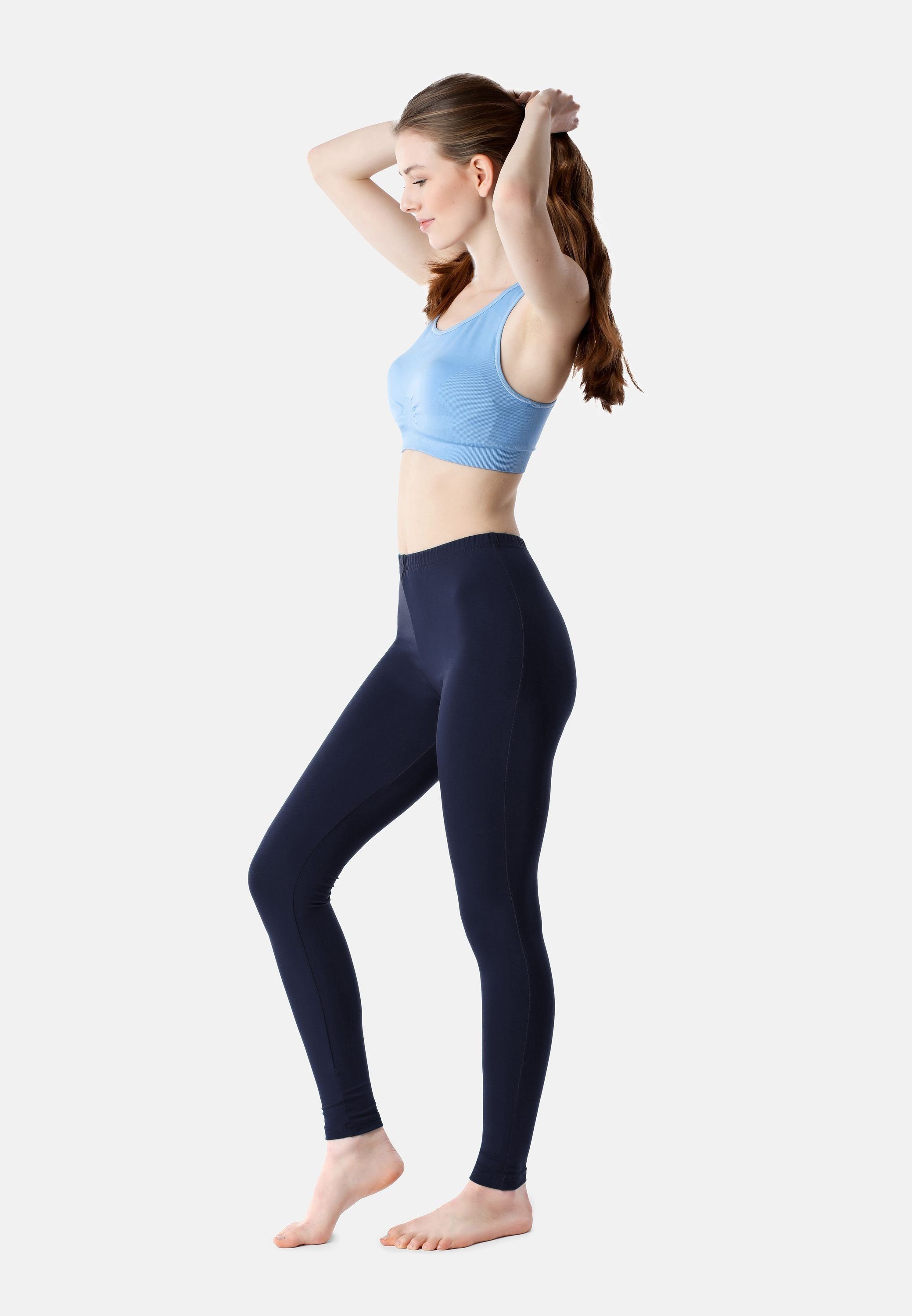 Bellivalini Leggings Damen Lange Hose Freizeithose mit bequemem Bund BLV50-203 (1-tlg) aus Viskose