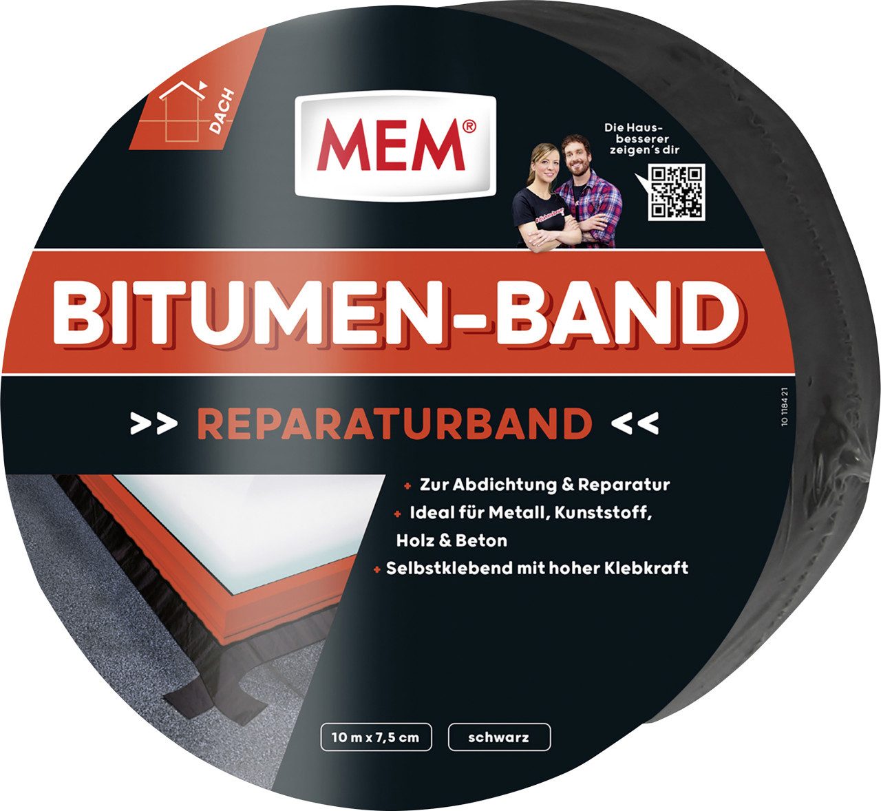 MEM Bauchemie Dichtband MEM Bitumen-Band 10 m x 7,5 cm schwarz