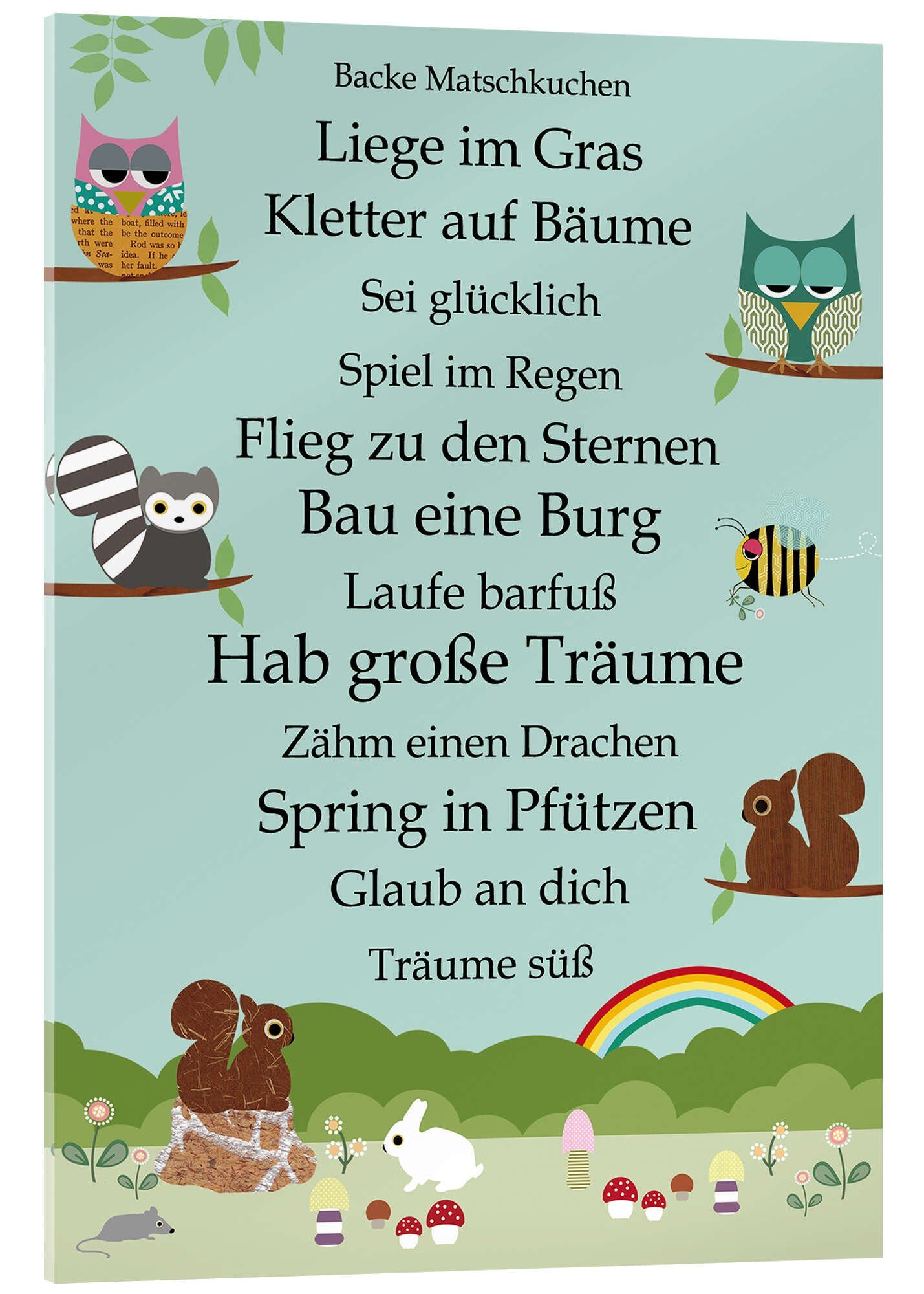 Posterlounge Wandbild Hab große Träume, GreenNest, erhältlich als Poster, Leinwandbild, Wandsticker oder Acrylglasbild