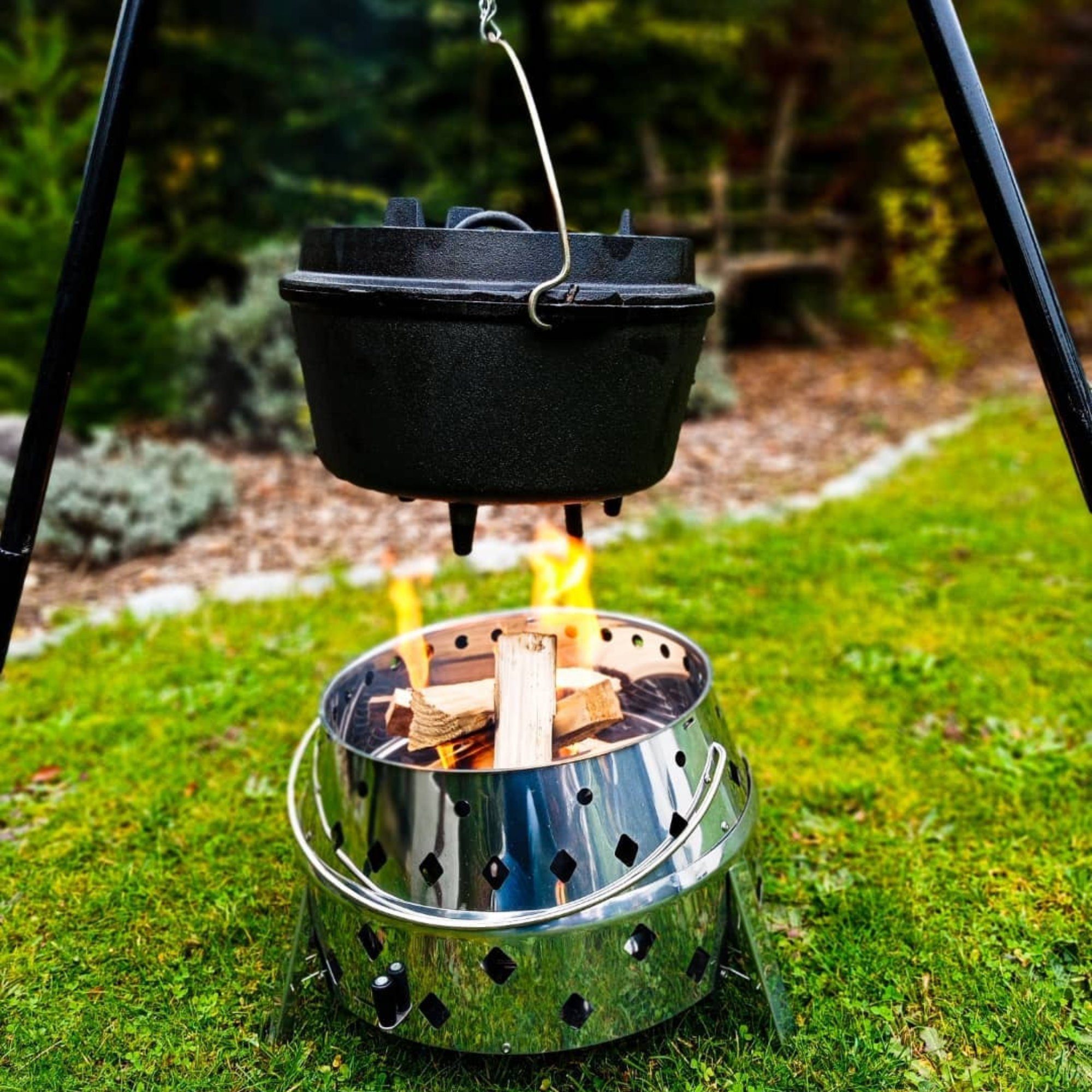 BBQ-Toro Feuerstelle Edelstahl Dutch Oven Grill günstig online kaufen