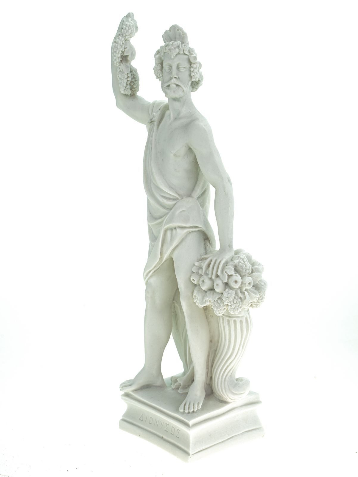 Kremers Schatzkiste Dekofigur Alabaster Deko Figur Dionysos Gott des Weins 25cm