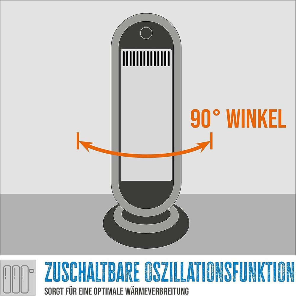 Güde Badschnellheizer Güde Infrarot Heizstrahler GIH 900 Elektro Heizgerät 2 Heizstufen 90 – Bild 4 von 5