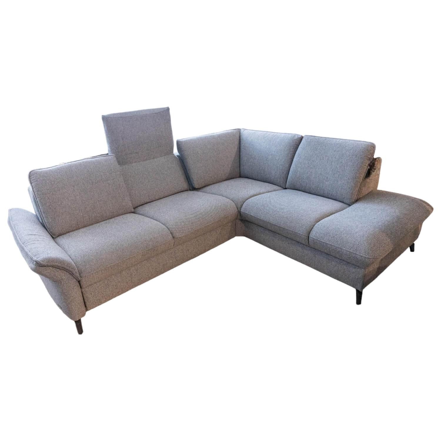 himolla Ecksofa Ecksofa Spektra 1178 Bezug Stoff 24 Q2 Melang Mare Grau