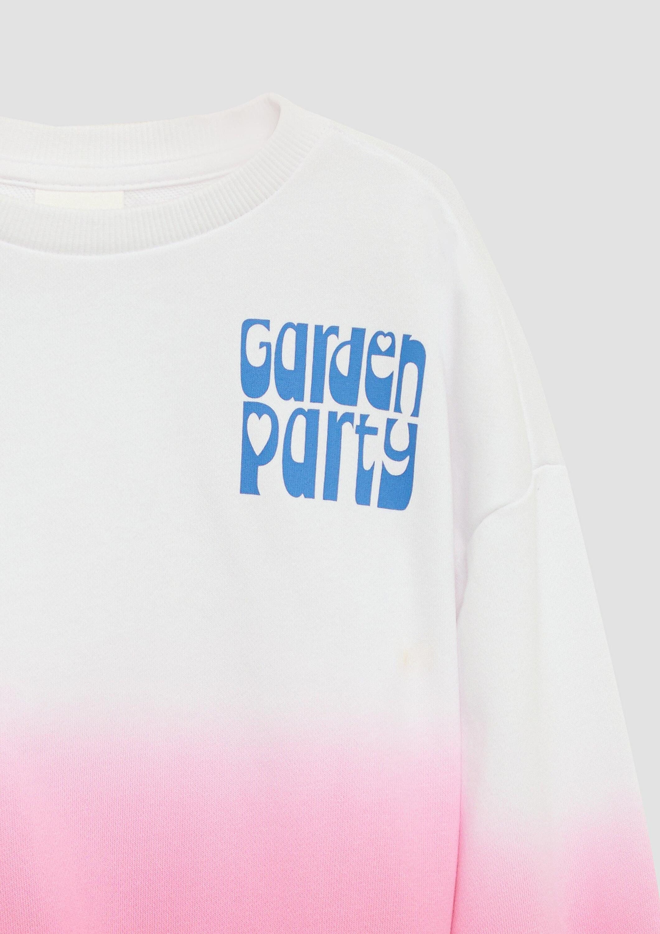 s.Oliver Sweatshirt Sweatshirt Oversized Sweatshirt mit Print und Farbverlauf