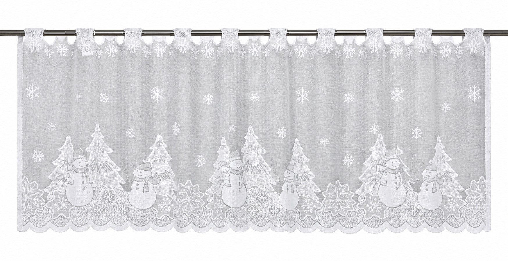 Clever-Kauf-24 Scheibengardine, Ösen, transparent
