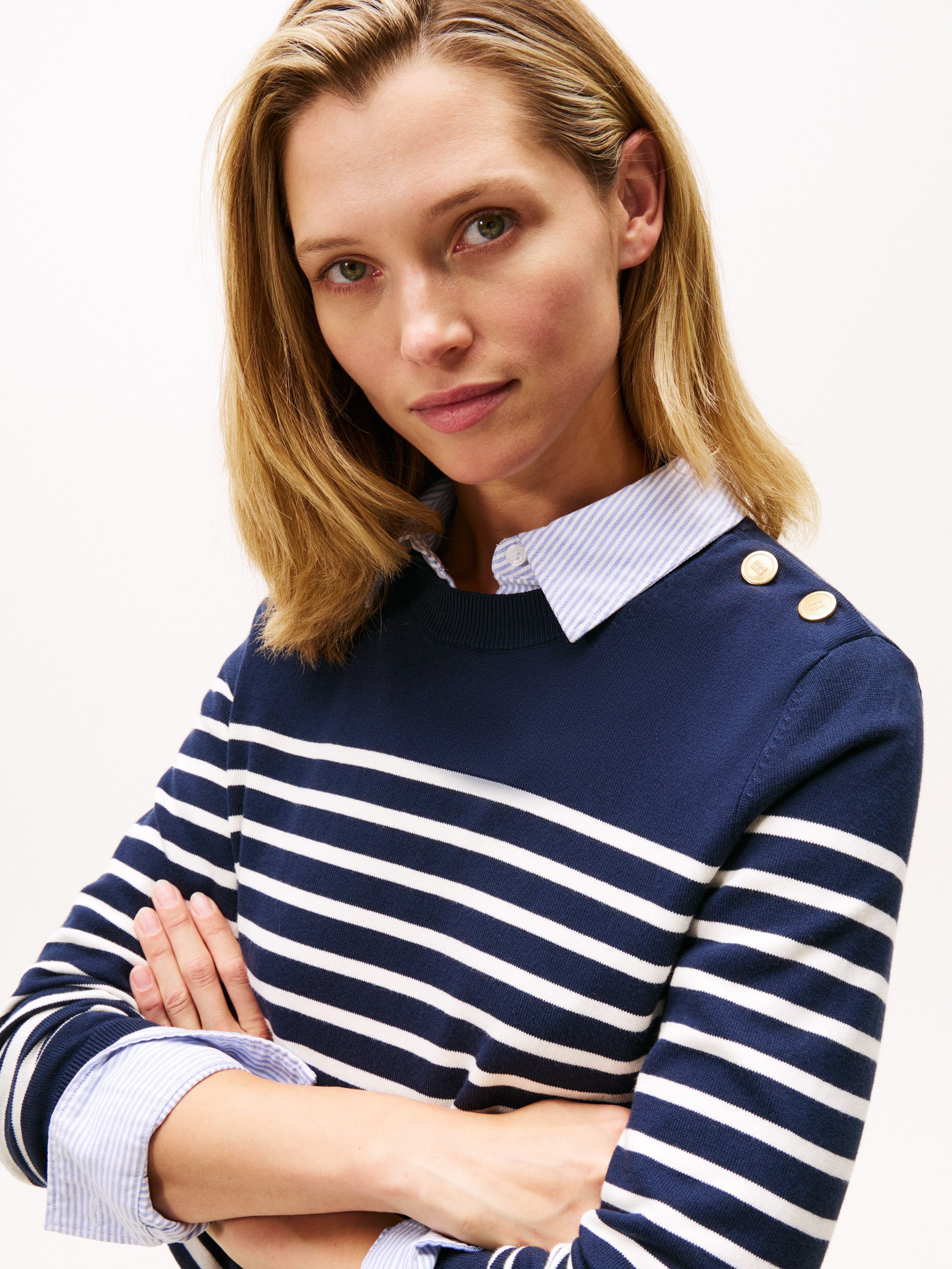 Tommy Hilfiger Strickpullover CO JERSEY MID günstig online kaufen