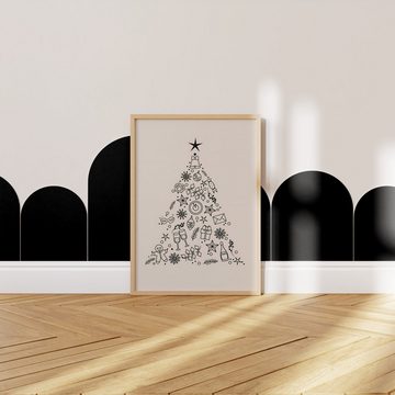 JUSTGOODMOOD Poster ® Weihnachten Poster · Tanne · ohne Rahmen