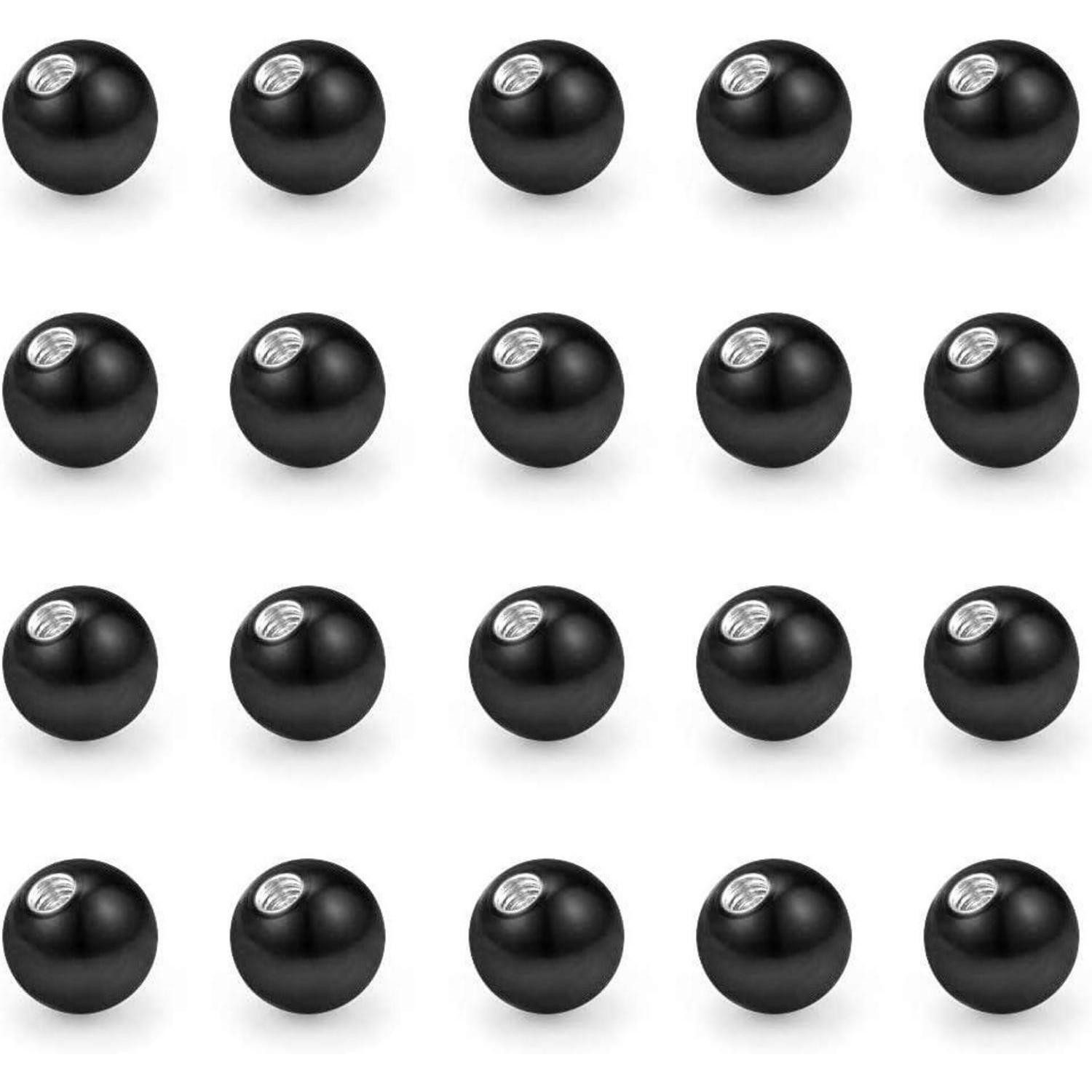 Briana Williams Piercing-Set Piercing Kugel 5mm Chirurgenstahl Ersatzkugel 1.6mm Schraubkugel Set