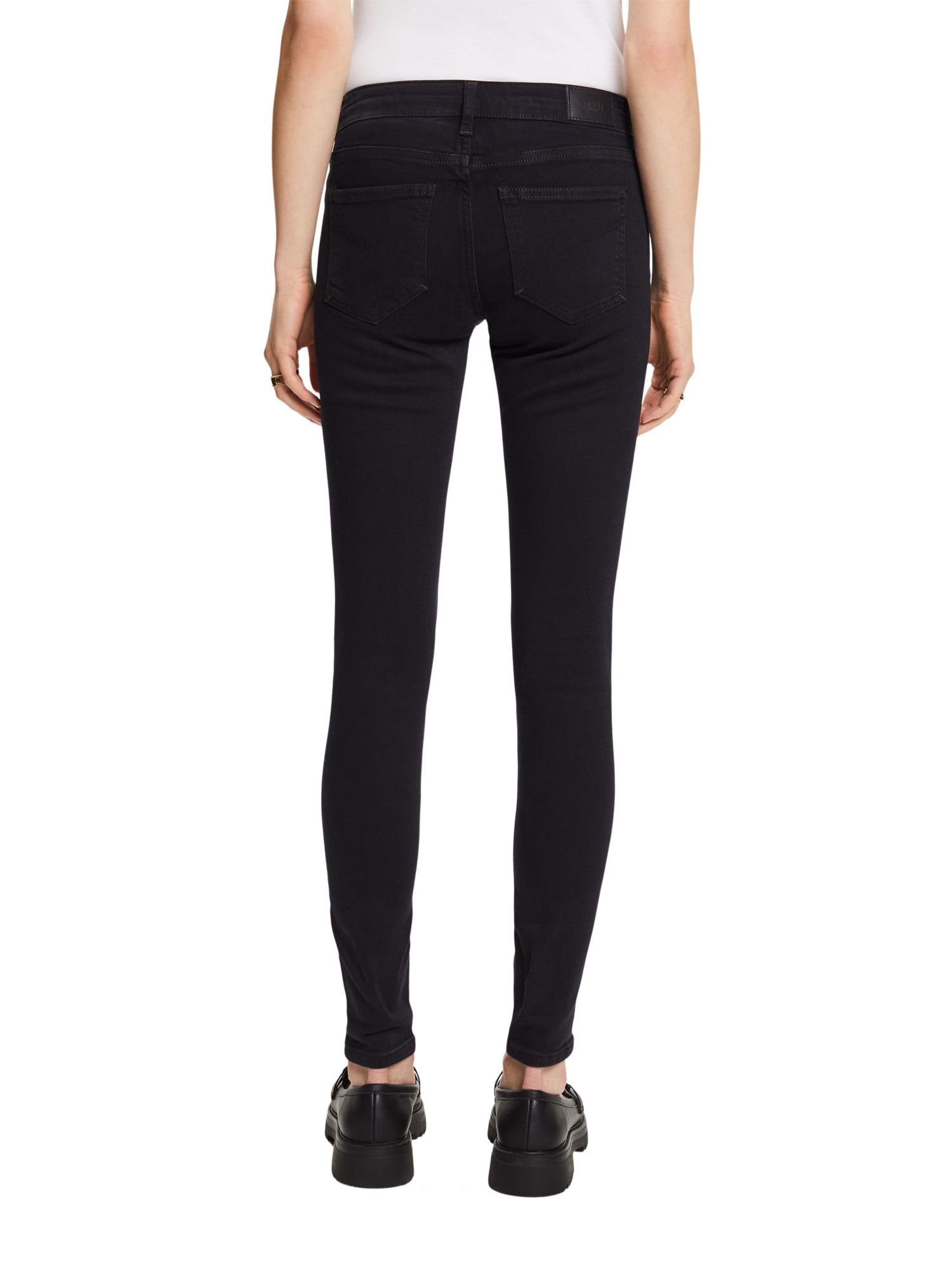Skinny-fit-Jeans Premium-Skinny Esprit Bundhöhe mit Jeans mittlerer