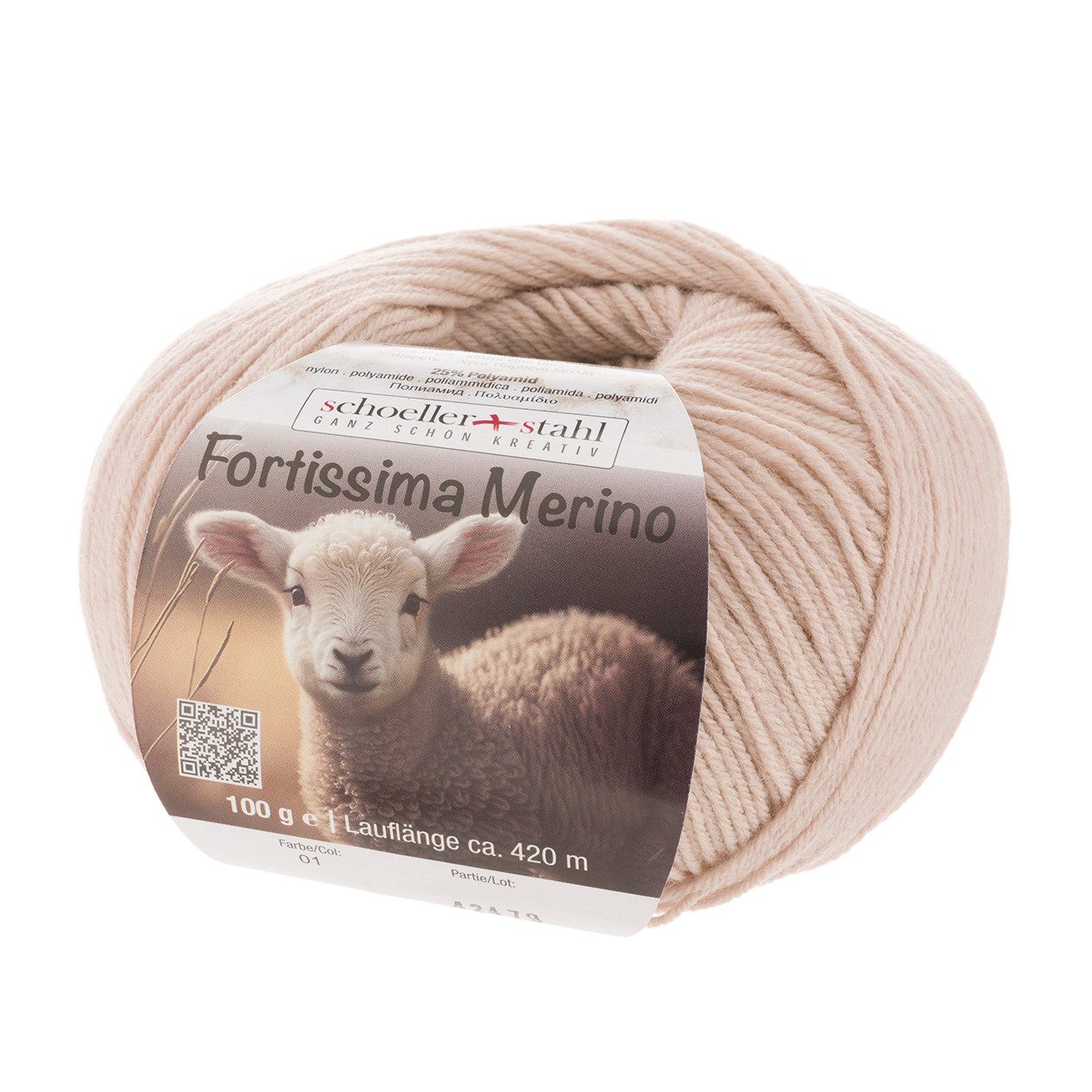 Schoeller + Stahl Fortissima Merino 4-fach Häkelwolle, 420 m, kuscheliges Tragegefühl