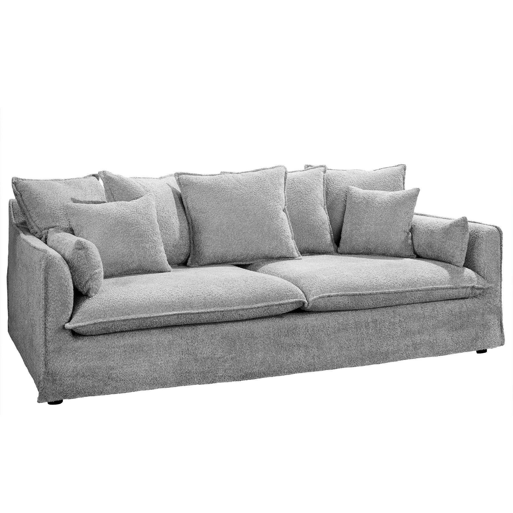 riess-ambiente 3-Sitzer HEAVEN 210cm grau · Hussensofa inkl. Kissen und abn günstig online kaufen
