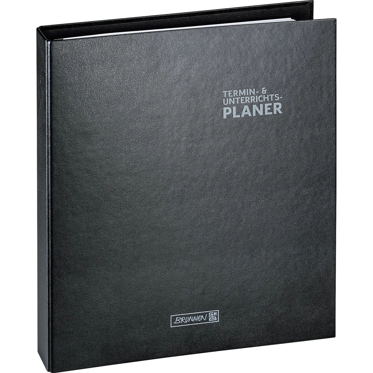 Baier & Schneider Lehrerkalender Ringbuch-Kalender mit Einlage 2026/2027, A4+, Kunststoff, schwarz