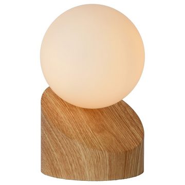 click-licht Tischleuchte Tischleuchte Len mit Touch in heller Holzoptik, keine Angabe, Leuchtmittel enthalten: Nein, warmweiss, Tischleuchte, Nachttischlampe, Tischlampe