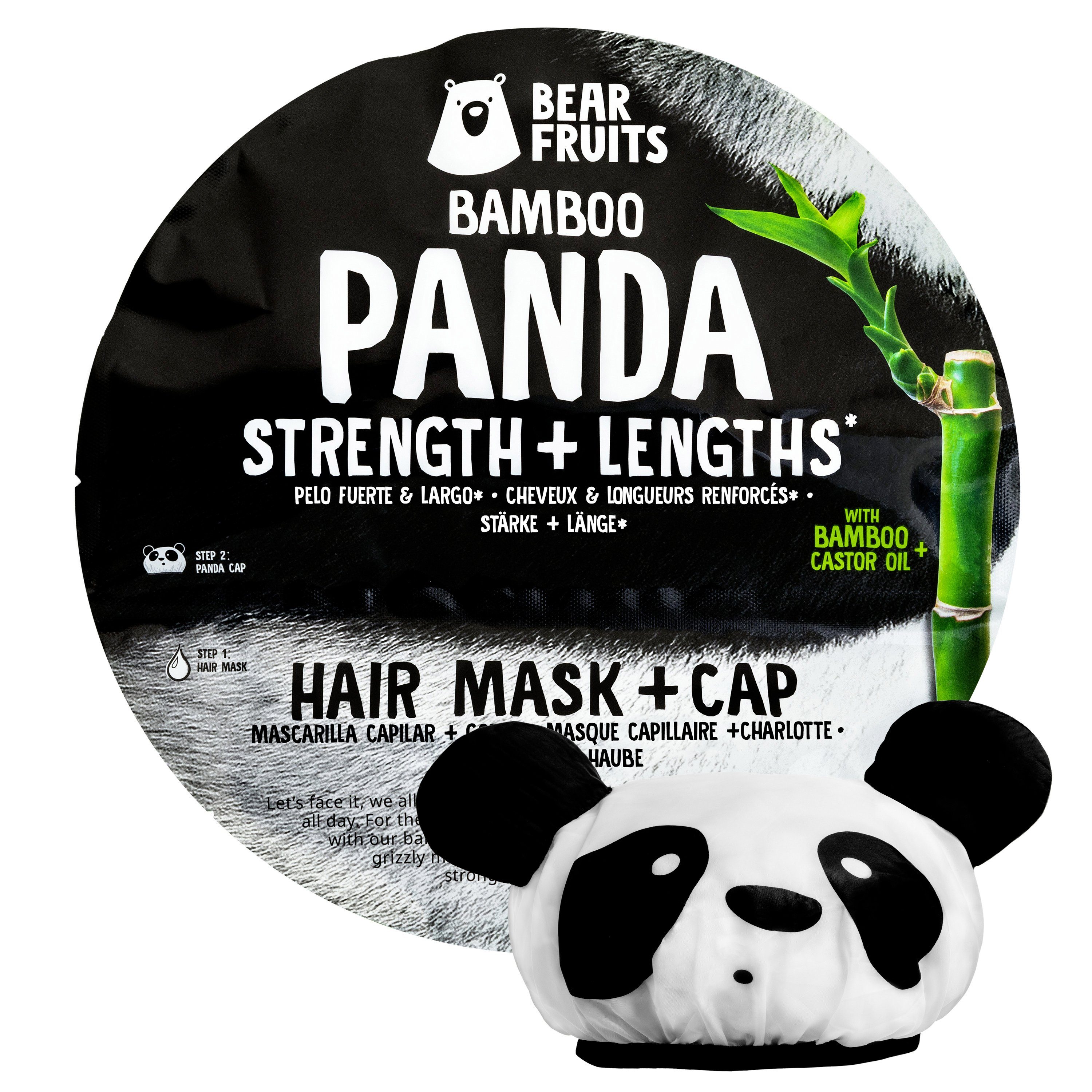 Bear Fruits Haarmaske Panda - Hair mask + cap