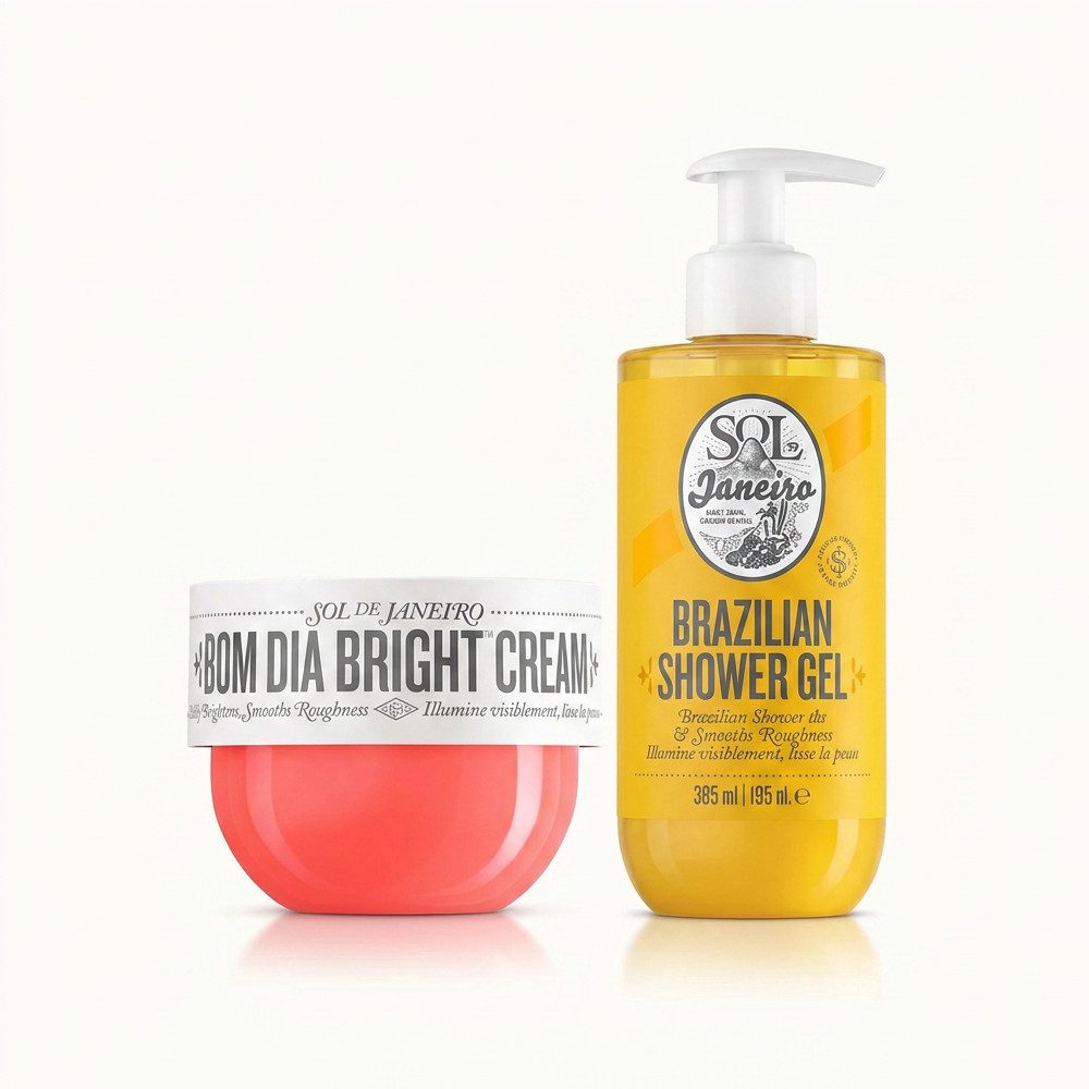 Sol de Janeiro Körpercreme Sol de Janeiro Bom Dia Bright Cream und Brazilian 4 Play Pflege Duo, Pflegendes Körper Duo für Dusche und tägliche Körperpflege