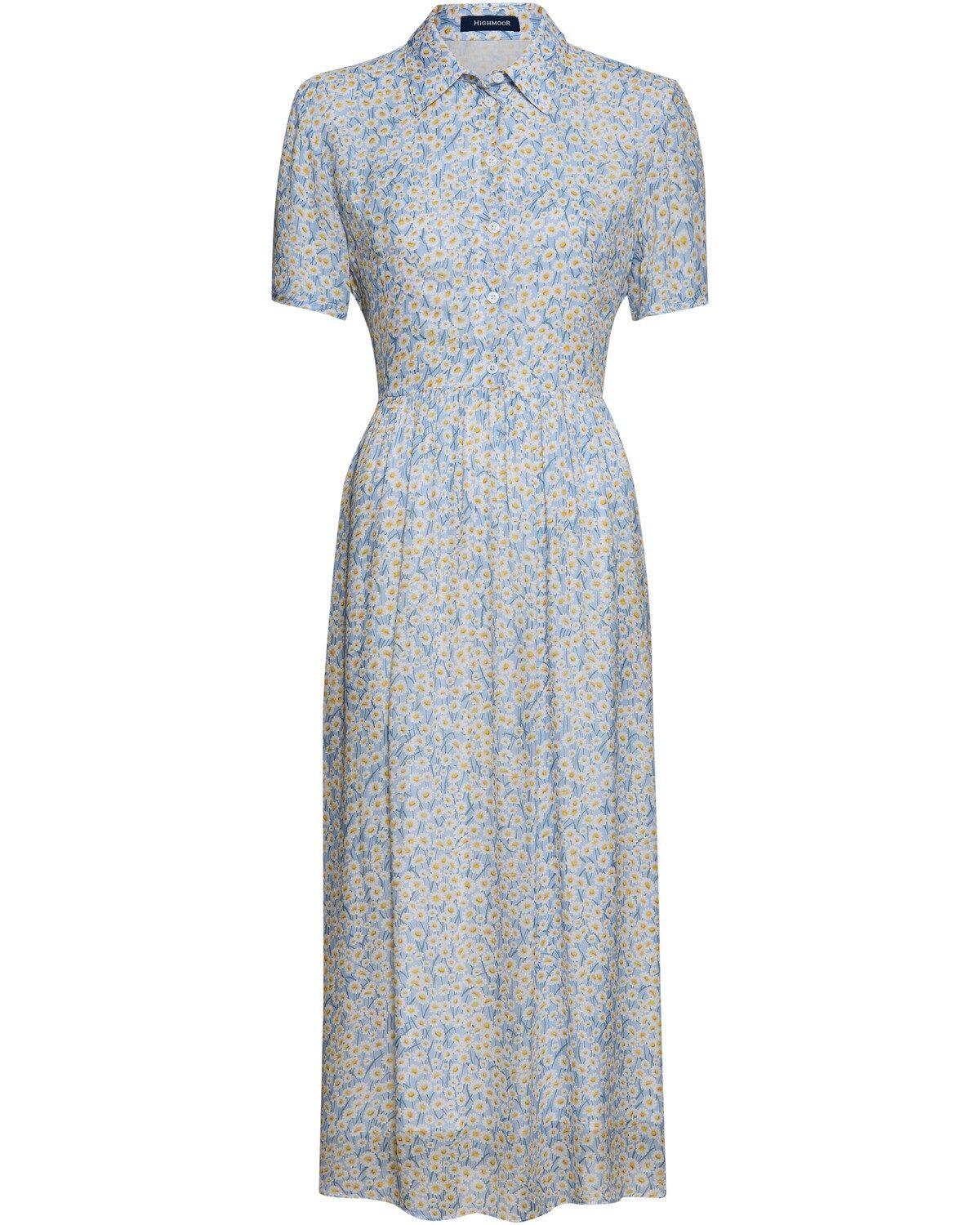 Highmoor Midikleid Hemdblusenkleid mit Gänseblümchen
