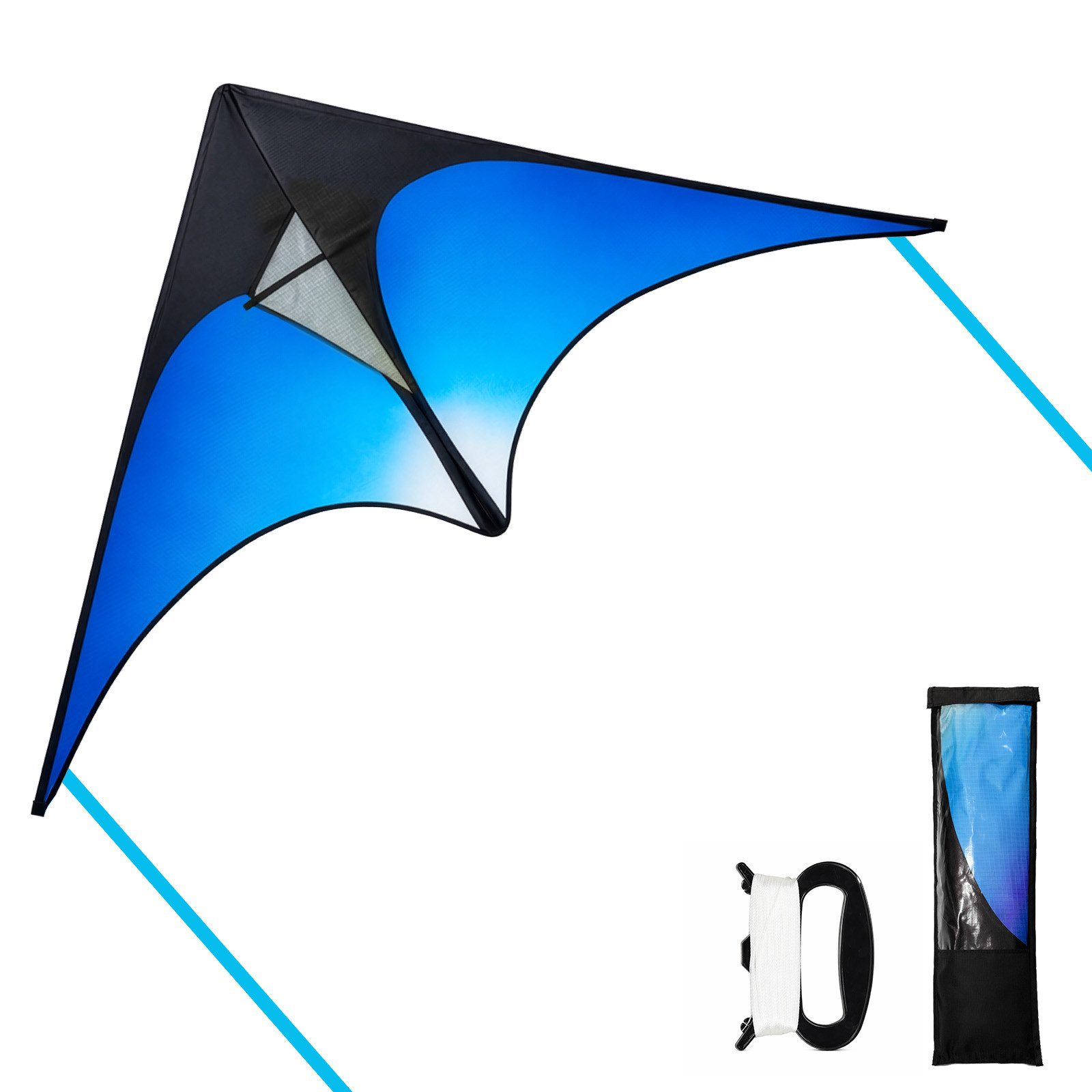 Youyijia Kite Großer Dreieckiger Drachen Stabil Outdoor-Freizeit, Mit Schnur, (1-tlg)