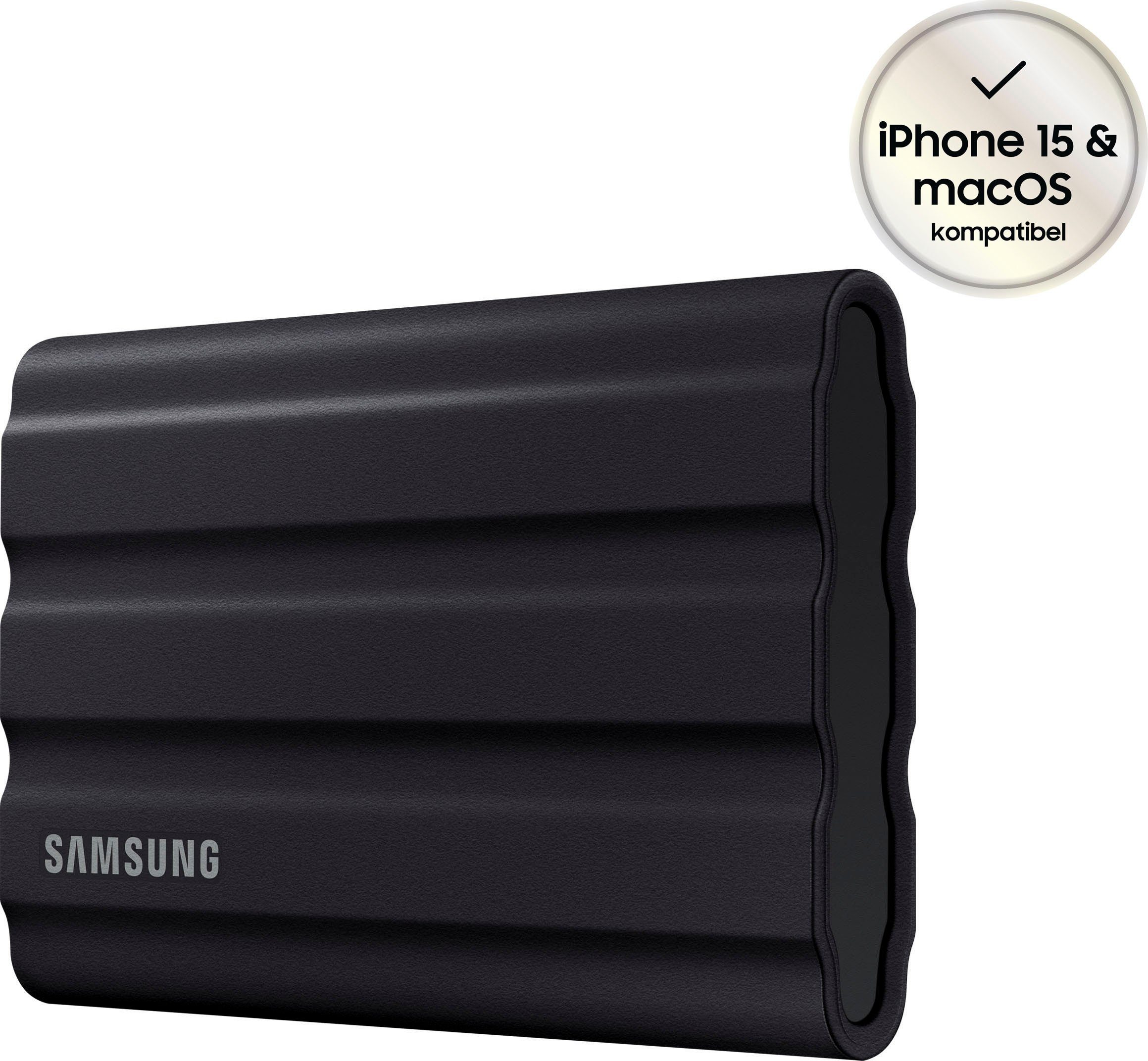 Samsung T7 Shield externe SSD (2TB) 1050 MB/S Lesegeschwindigkeit, 1000 MB/S Schreibgeschwindigkeit