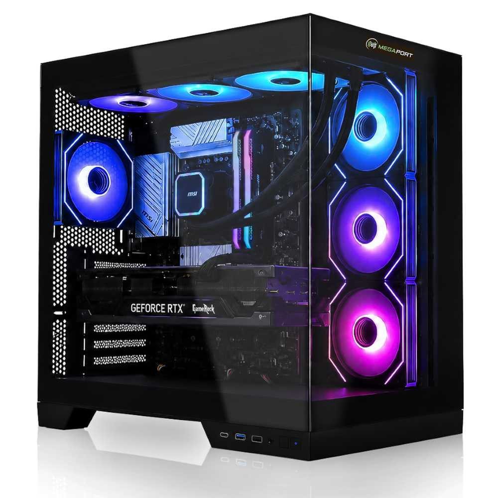 Megaport AMD Ryzen 7 7800X3D • GeForce RTX5060Ti 16GB • 32GB DDR5 • 1000GB M.2 Gaming-PC (AMD Ryzen 7 7800X3D, GeForce RTX 5060Ti, 32 GB RAM, 1000 GB SSD, Wasserkühlung, Windows 11)